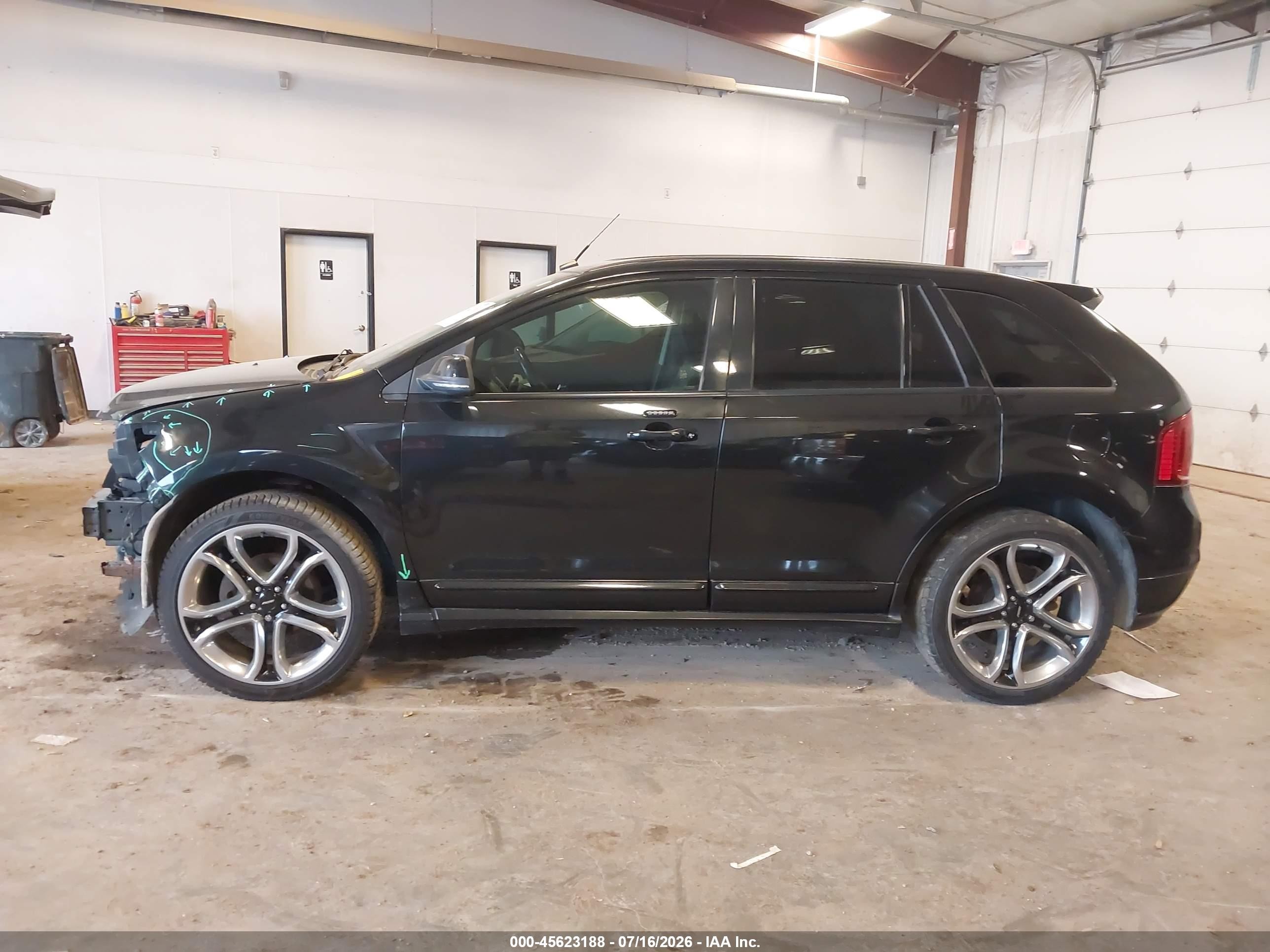 2014 Ford Edge Sport Black vin: 2FMDK3AK1EBB30805