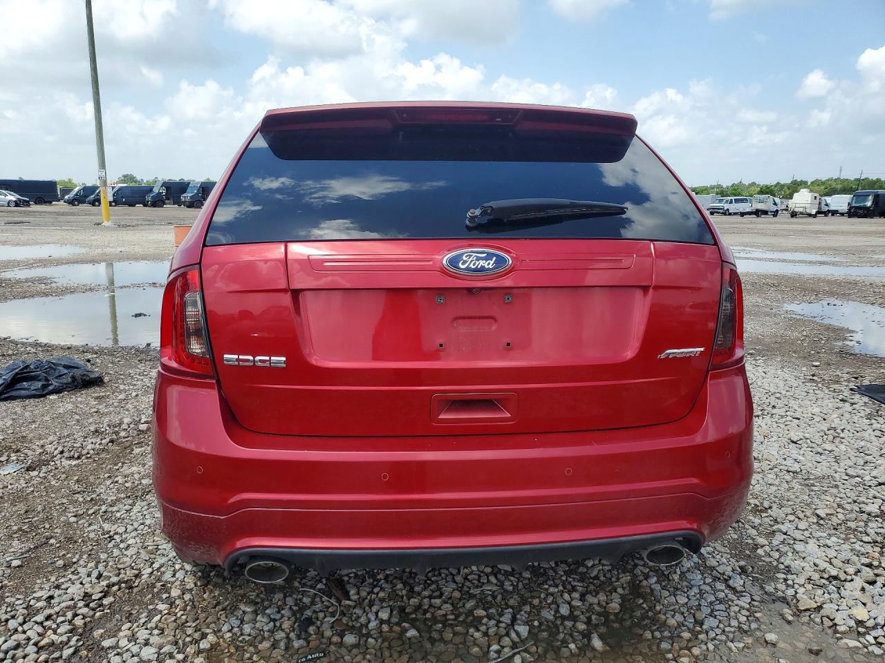 2011 Ford Edge Sport Red vin: 2FMDK3AK2BBA08479