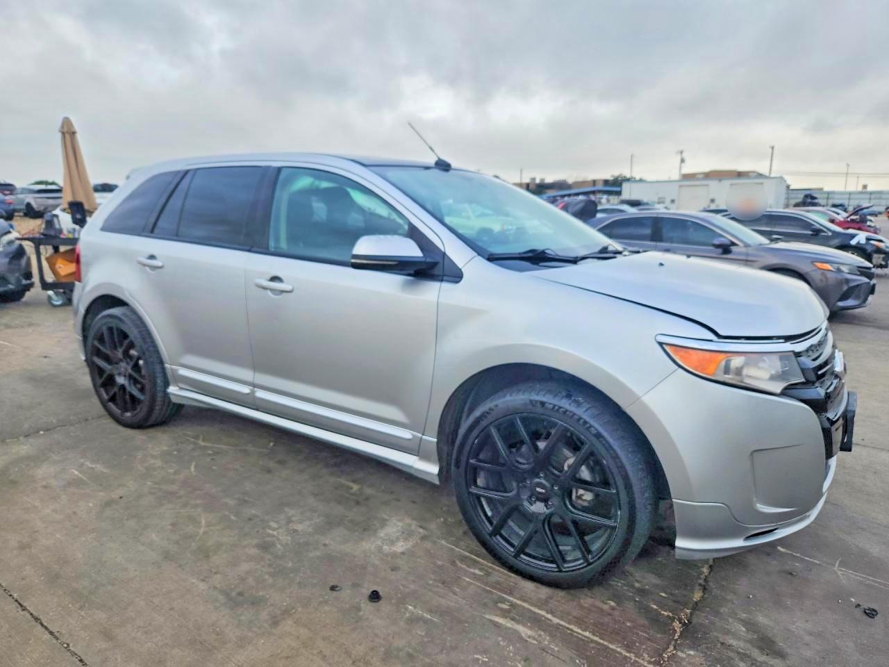 2013 Ford Edge Sport Silver vin: 2FMDK3AK2DBB00789