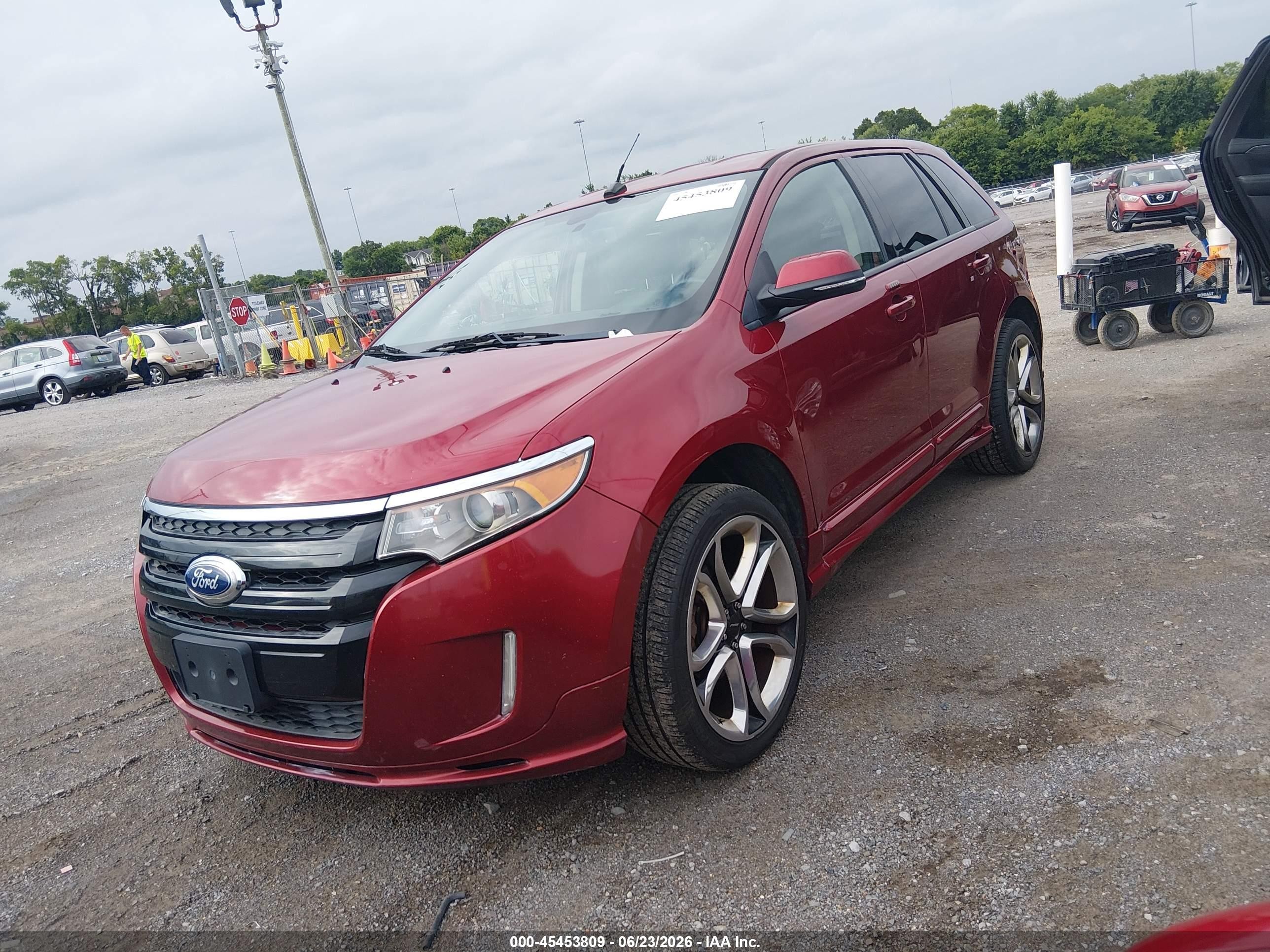 2014 Ford Edge Sport Красный vin: 2FMDK3AK2EBA16781