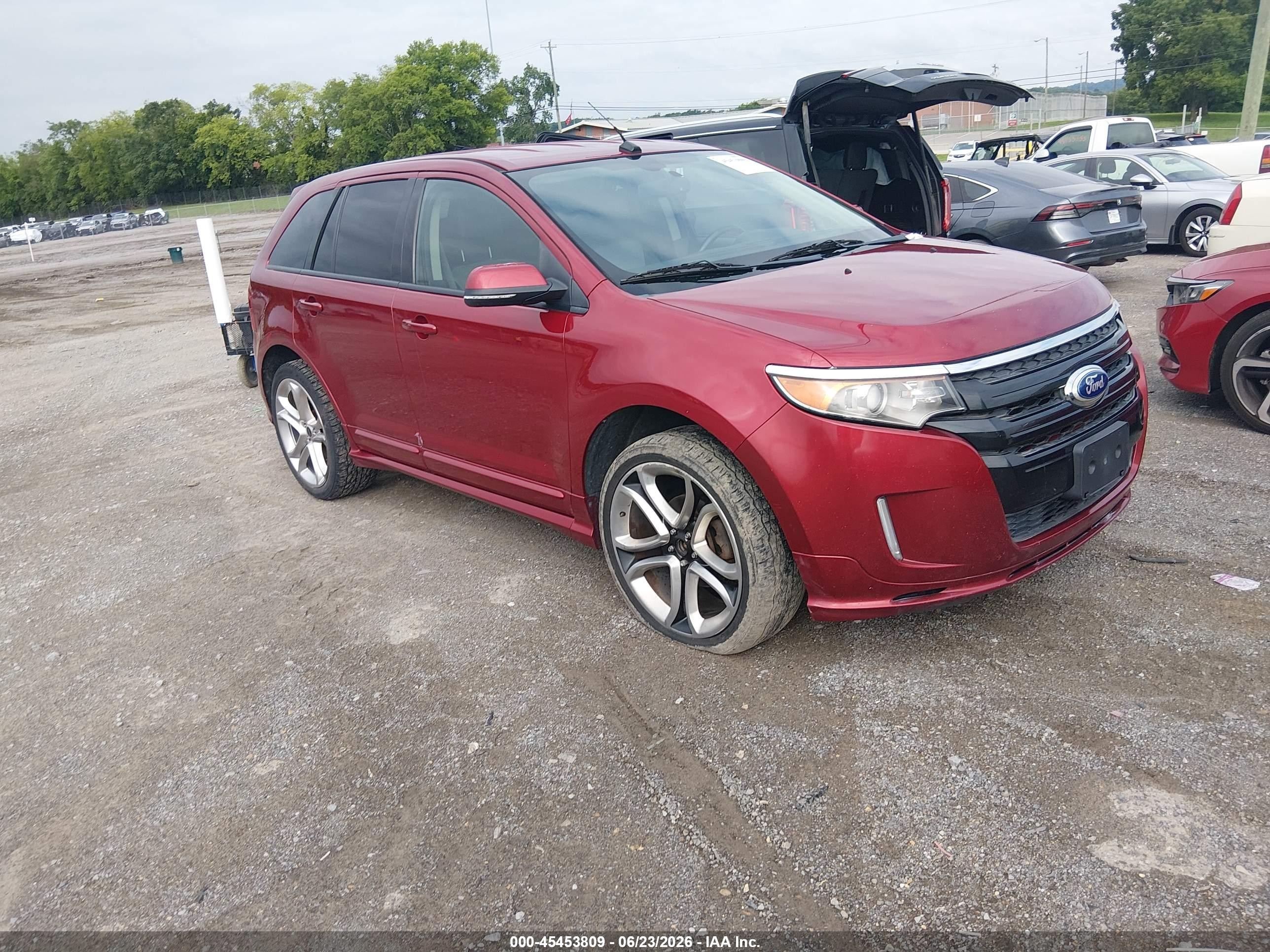 2014 Ford Edge Sport Красный vin: 2FMDK3AK2EBA16781