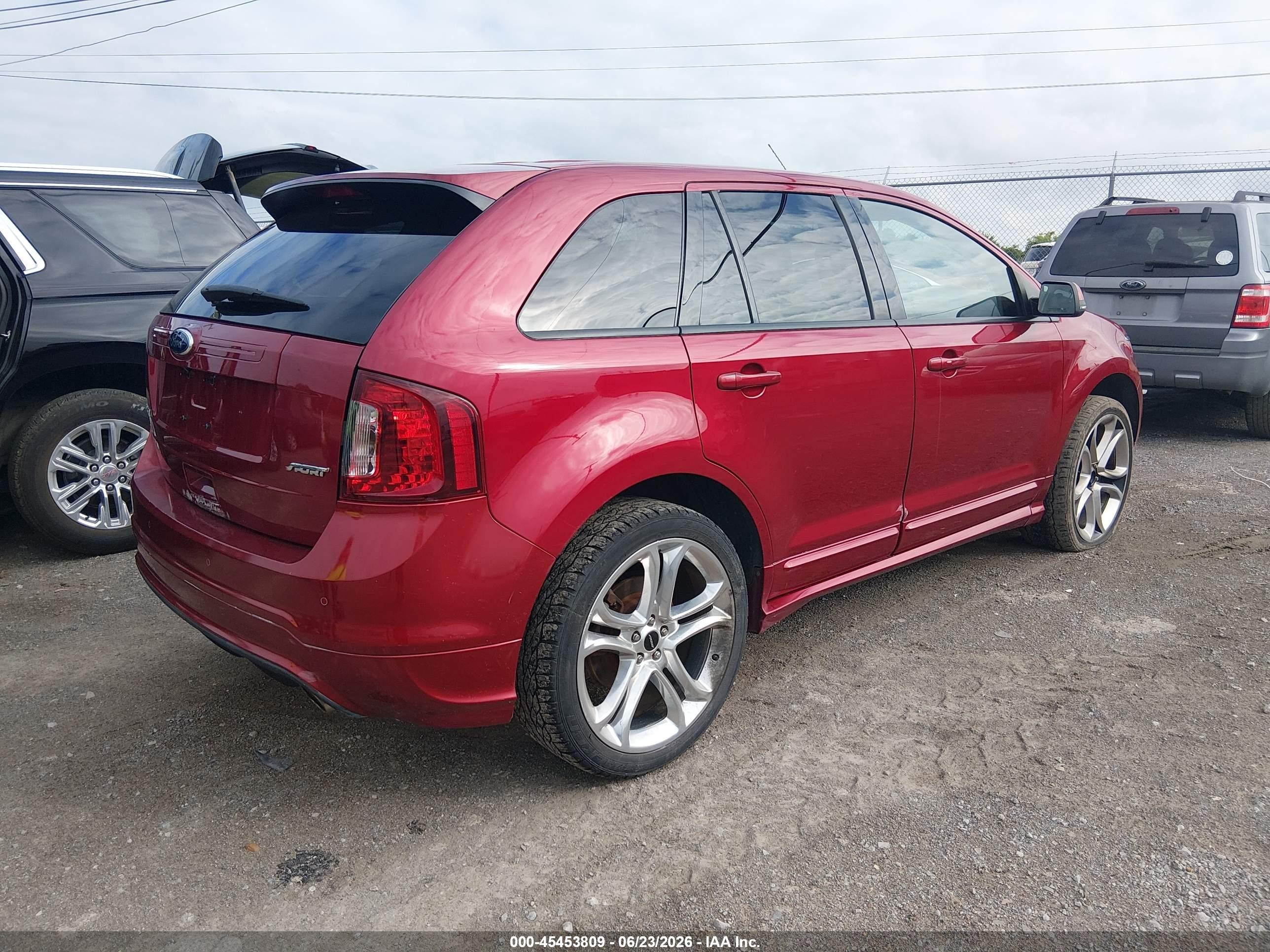 2014 Ford Edge Sport Красный vin: 2FMDK3AK2EBA16781