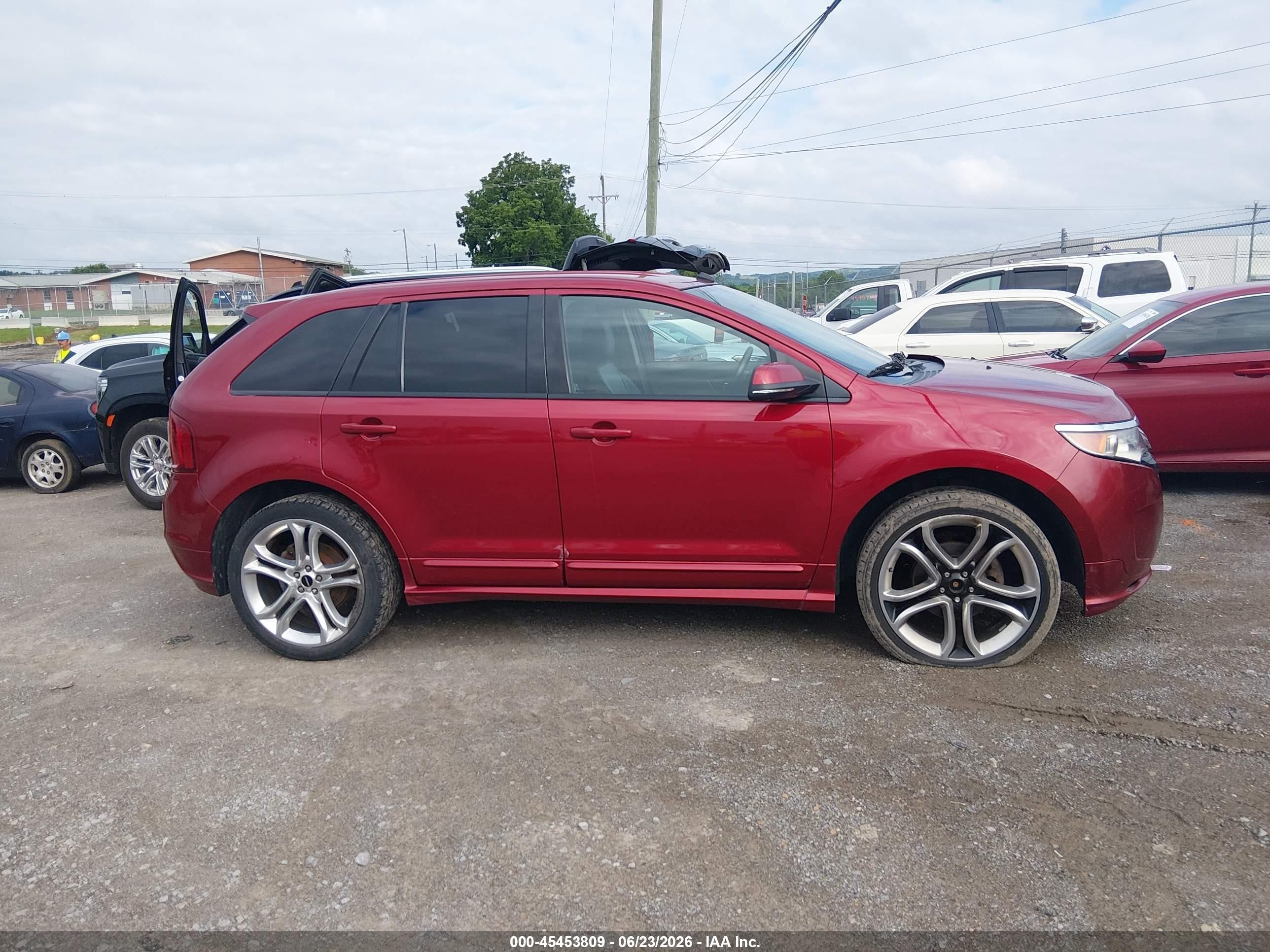 2014 Ford Edge Sport Красный vin: 2FMDK3AK2EBA16781