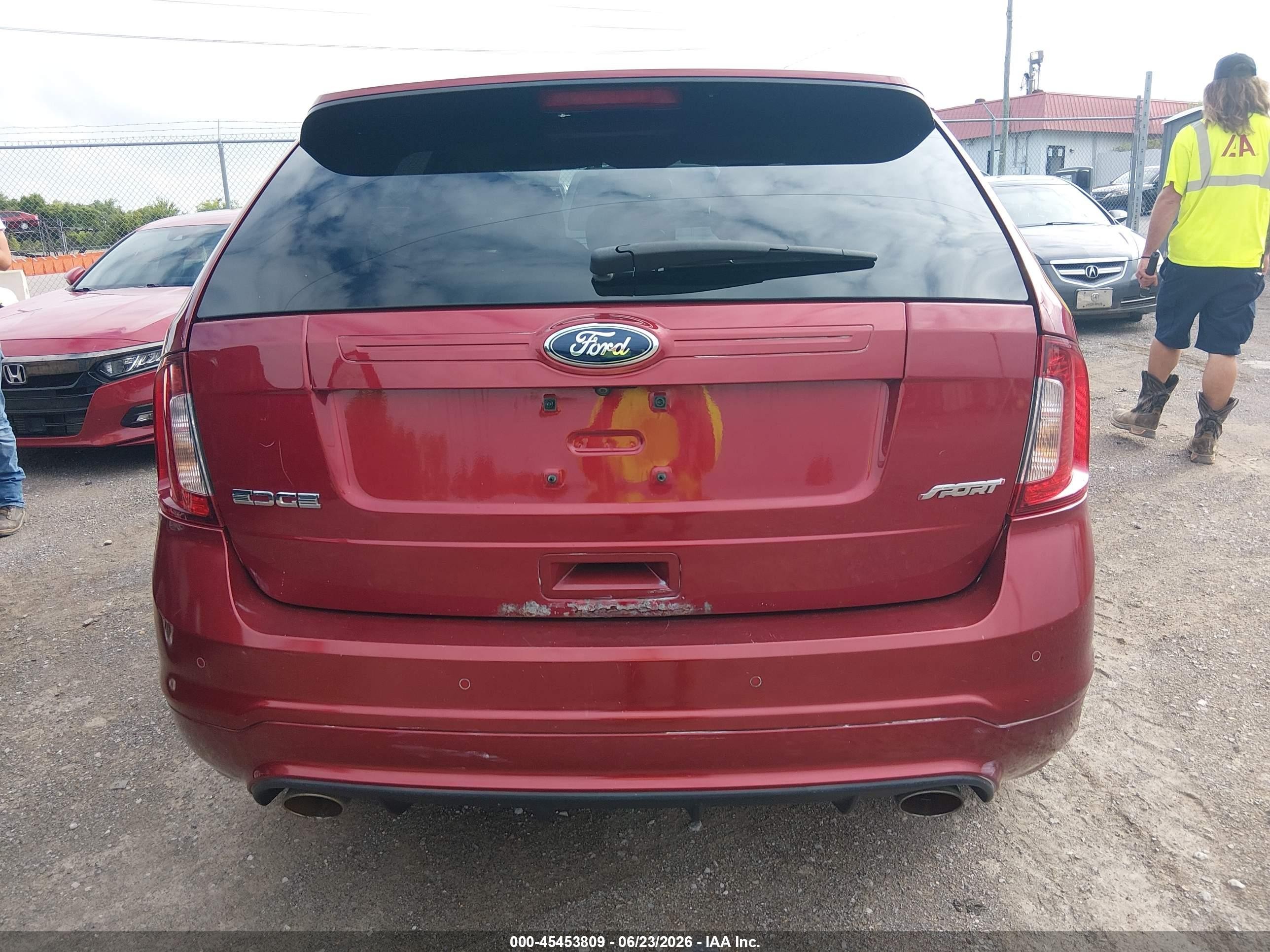 2014 Ford Edge Sport Красный vin: 2FMDK3AK2EBA16781
