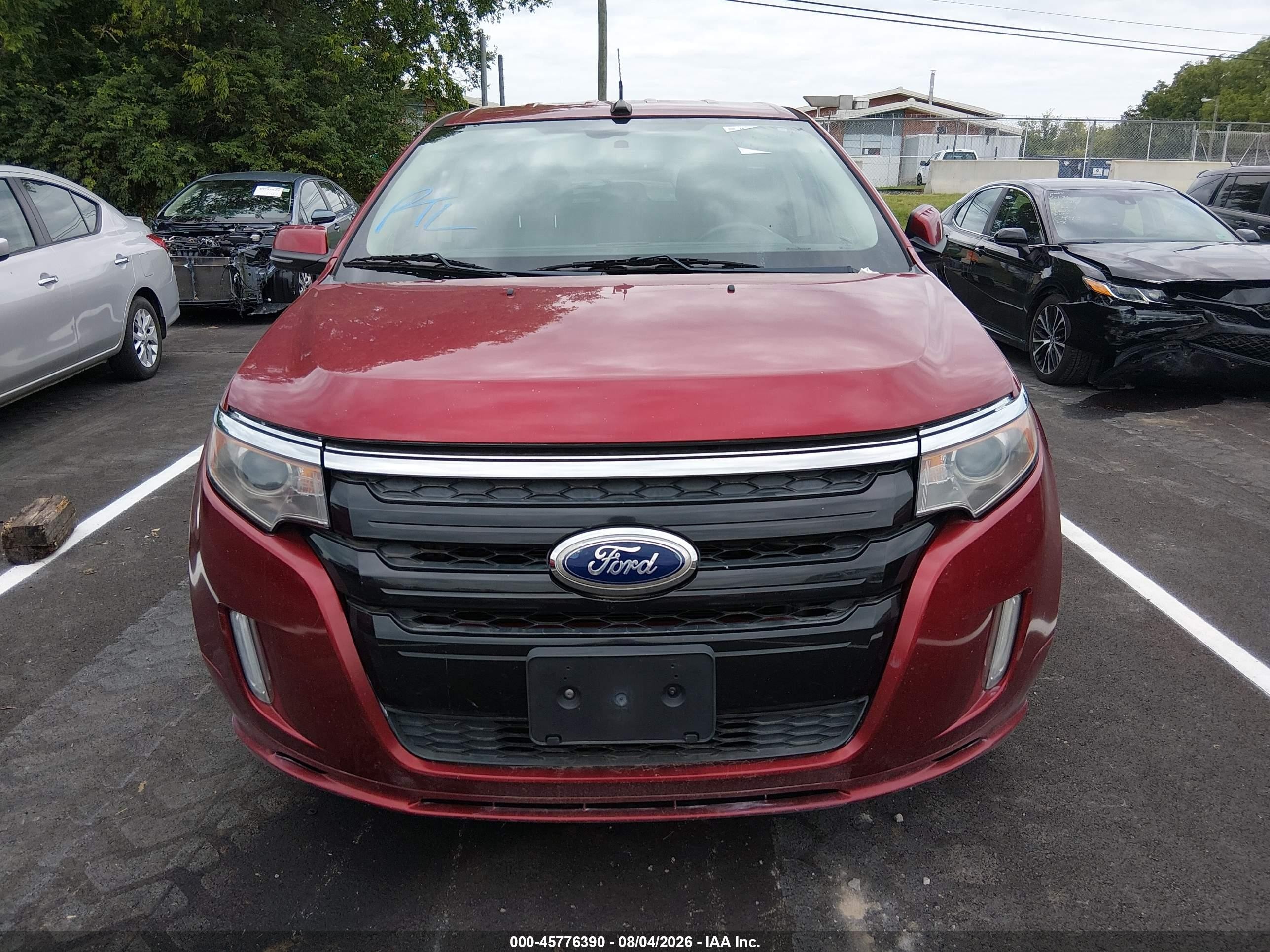 2014 Ford Edge Sport Burgundy vin: 2FMDK3AK2EBA16781