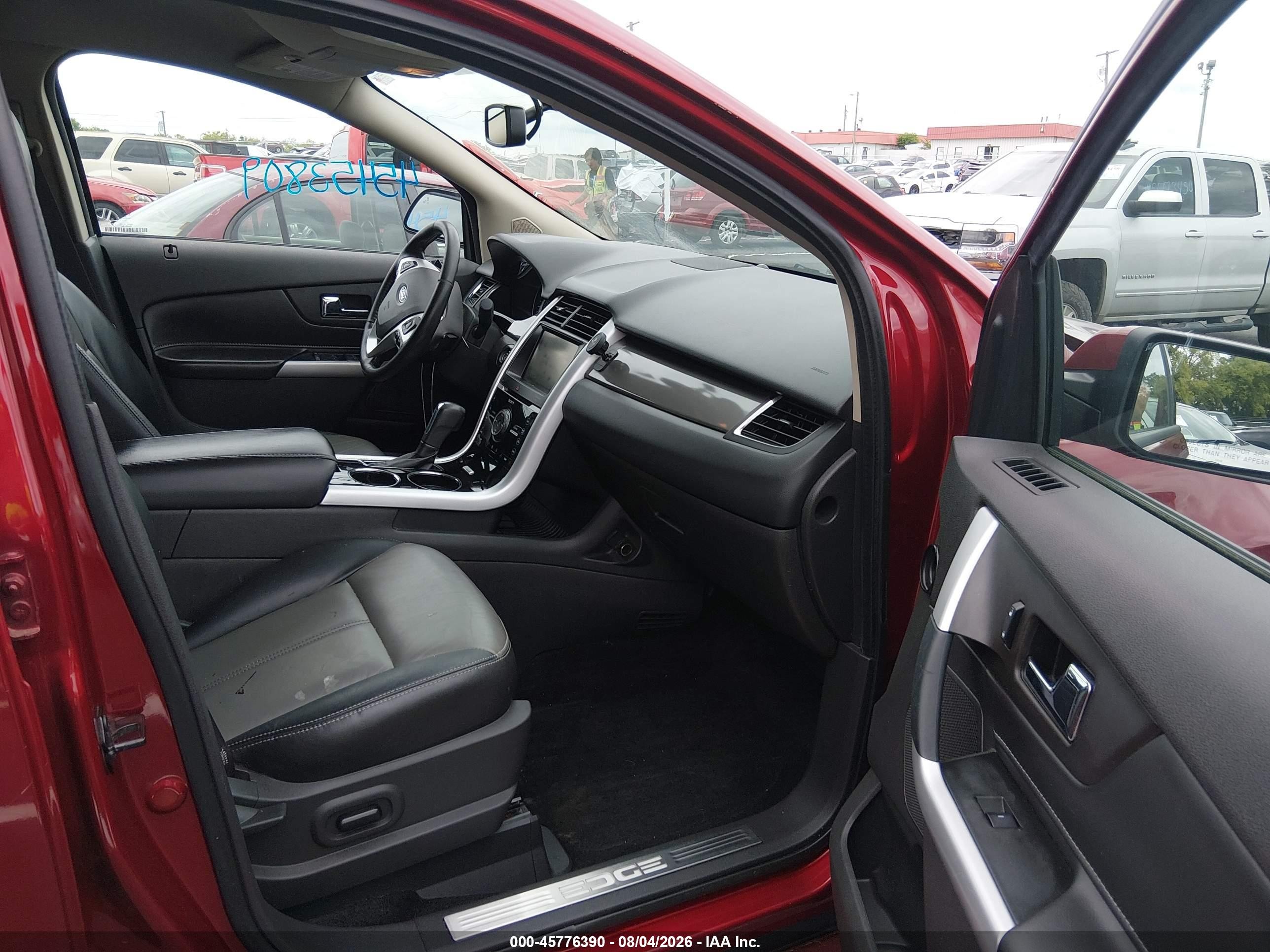 2014 Ford Edge Sport Burgundy vin: 2FMDK3AK2EBA16781