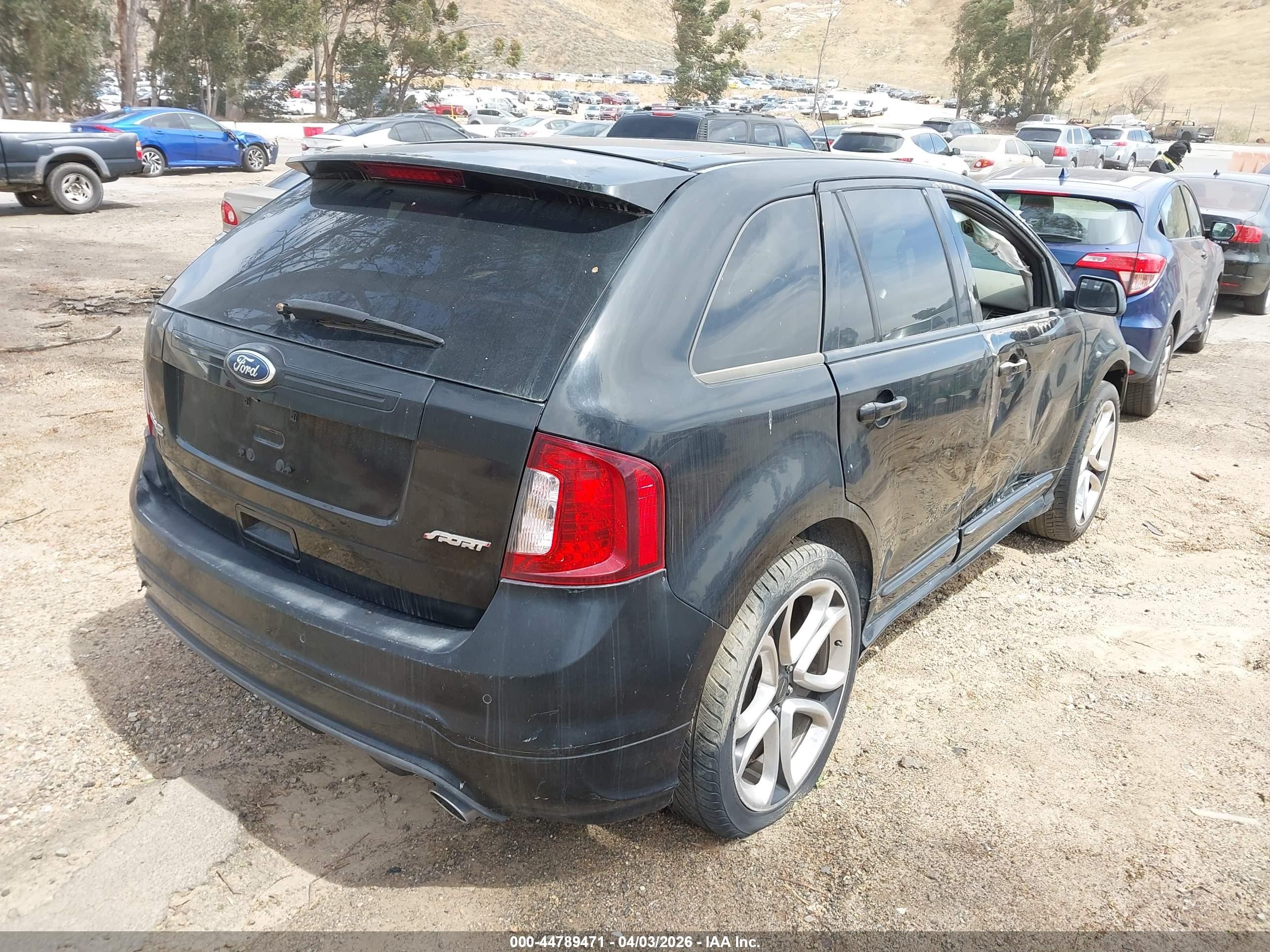 2011 Ford Edge Sport Black vin: 2FMDK3AK3BBB61677