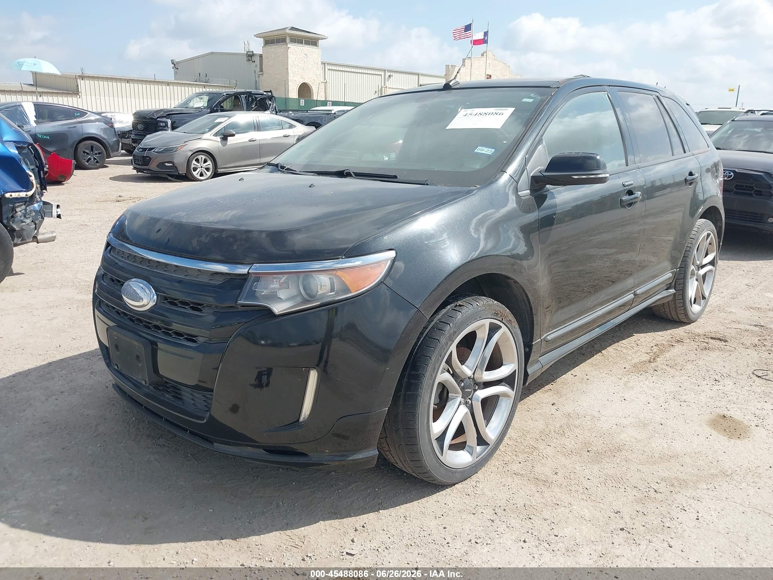 2014 Ford Edge Sport Black vin: 2FMDK3AK3EBA57758