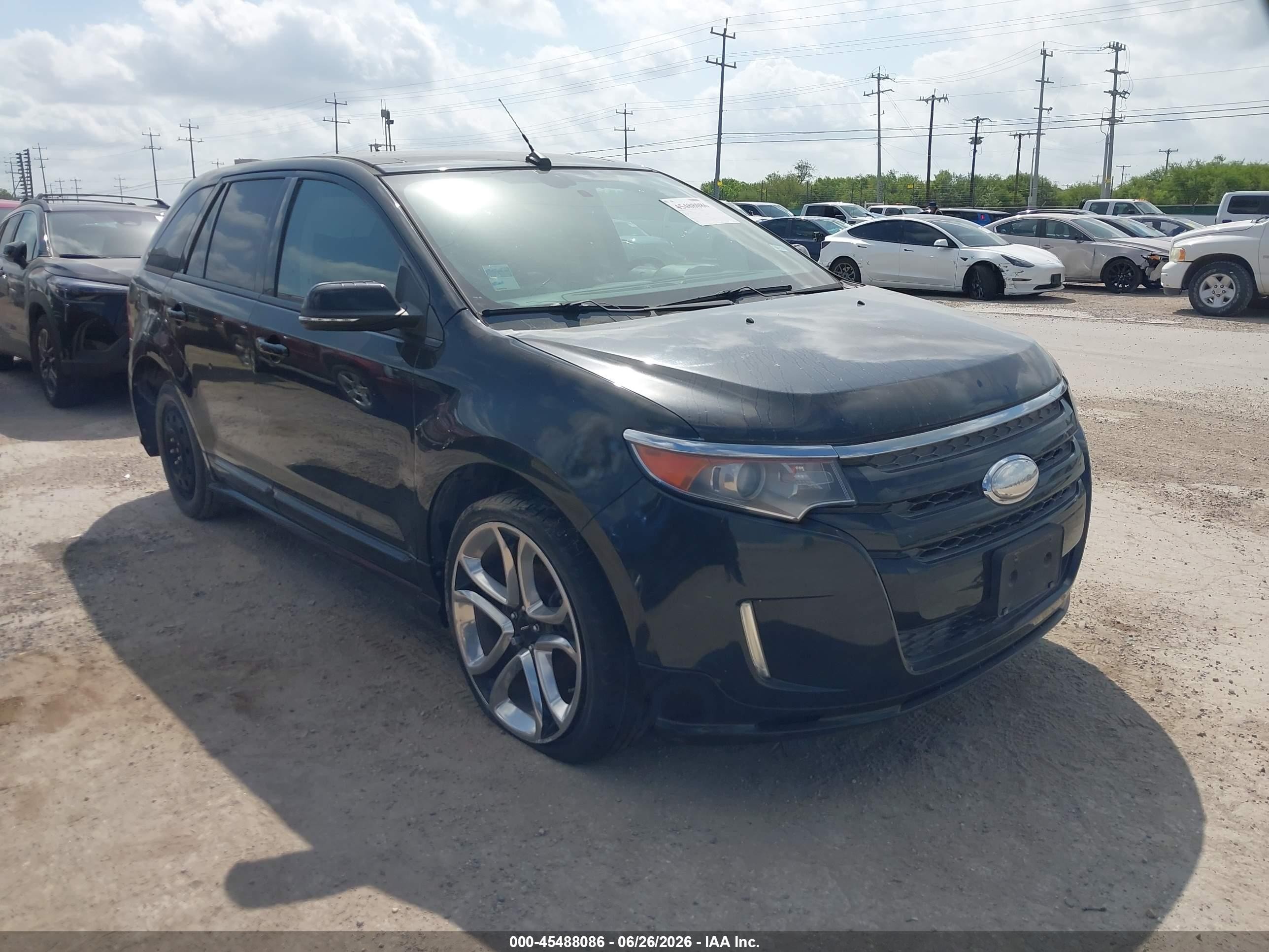 2014 Ford Edge Sport Black vin: 2FMDK3AK3EBA57758