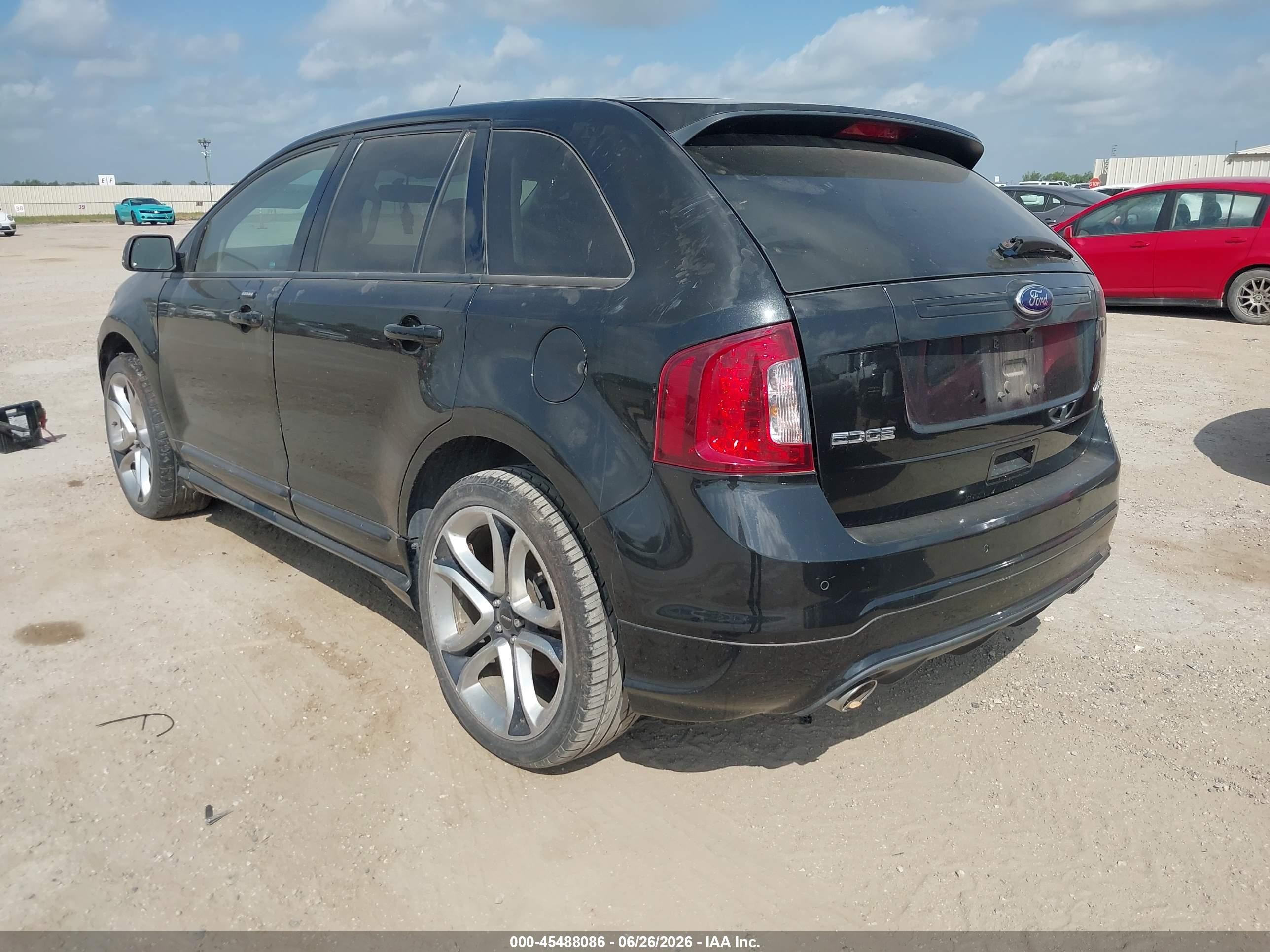 2014 Ford Edge Sport Black vin: 2FMDK3AK3EBA57758