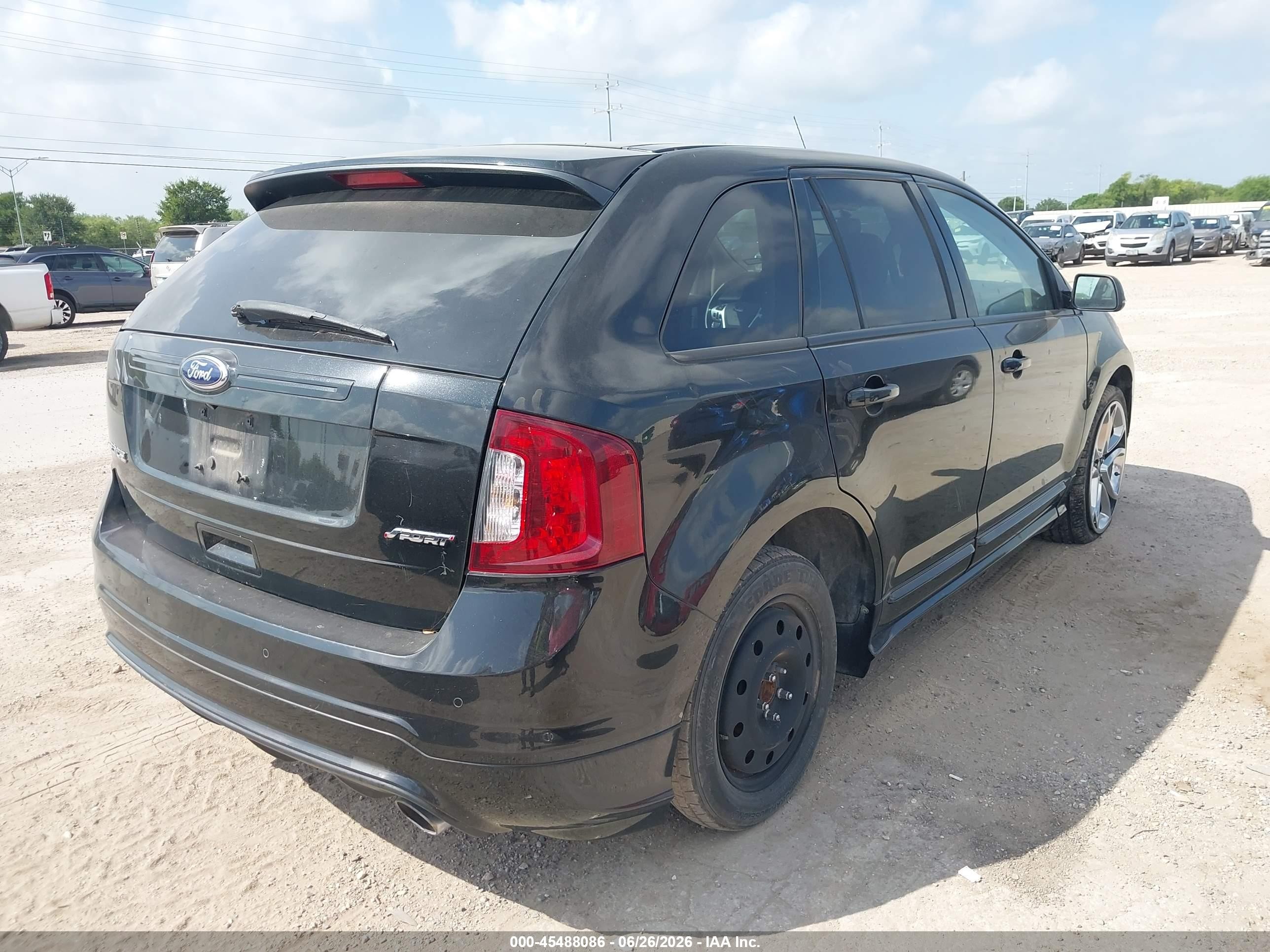 2014 Ford Edge Sport Black vin: 2FMDK3AK3EBA57758