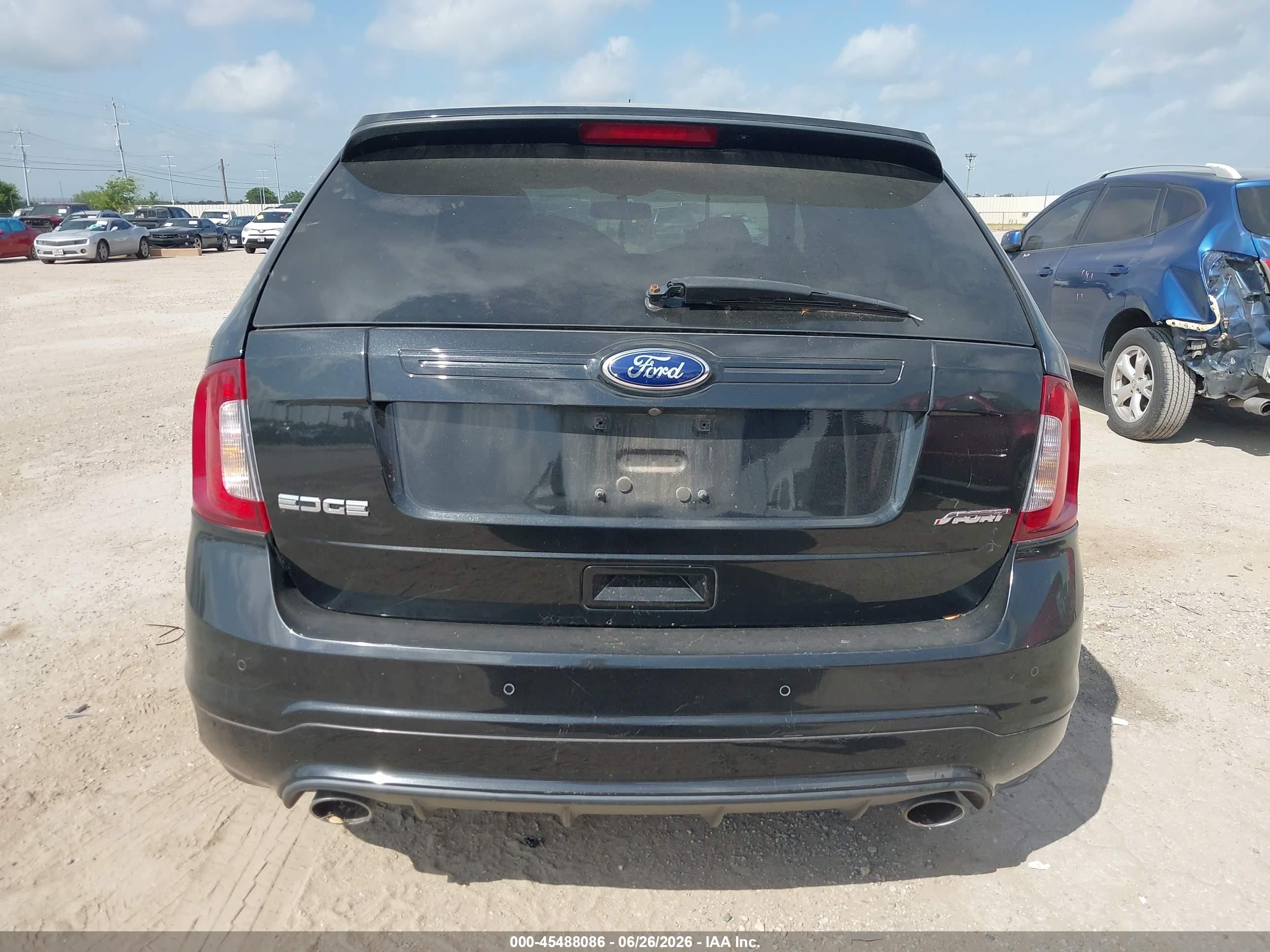 2014 Ford Edge Sport Black vin: 2FMDK3AK3EBA57758