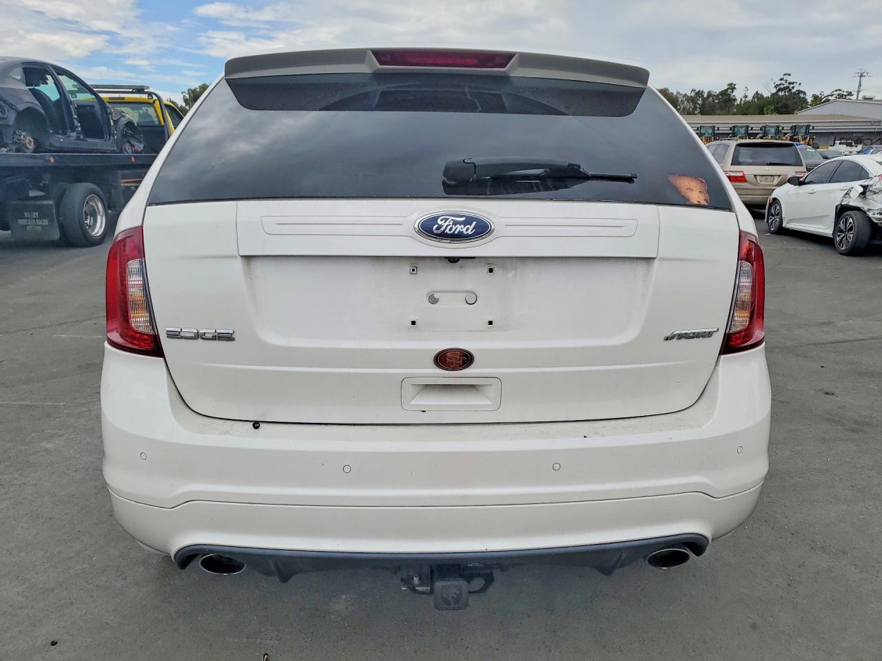 2011 Ford Edge Sport White vin: 2FMDK3AK4BBA53648