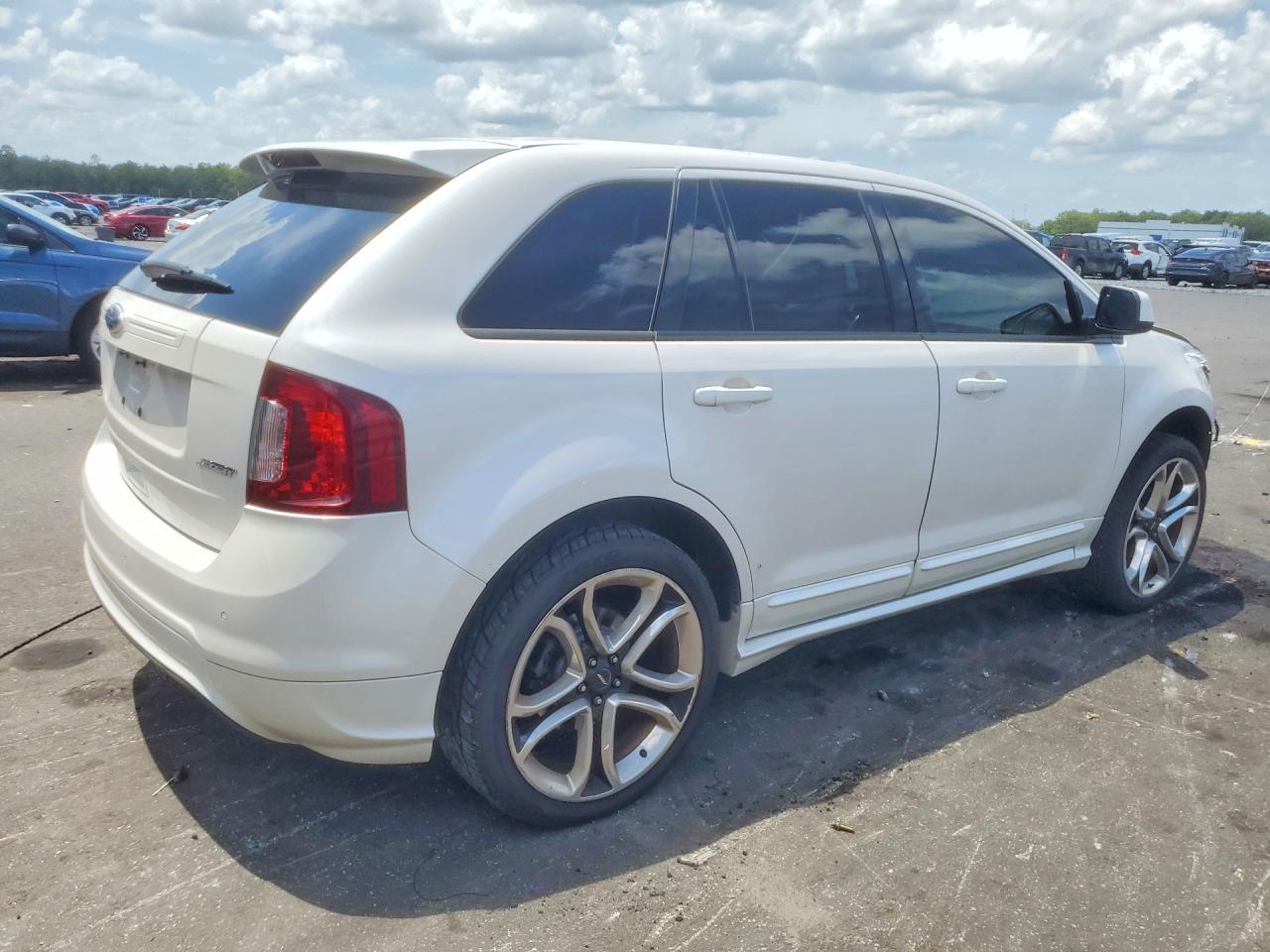 2011 Ford Edge Sport White vin: 2FMDK3AK4BBA83832