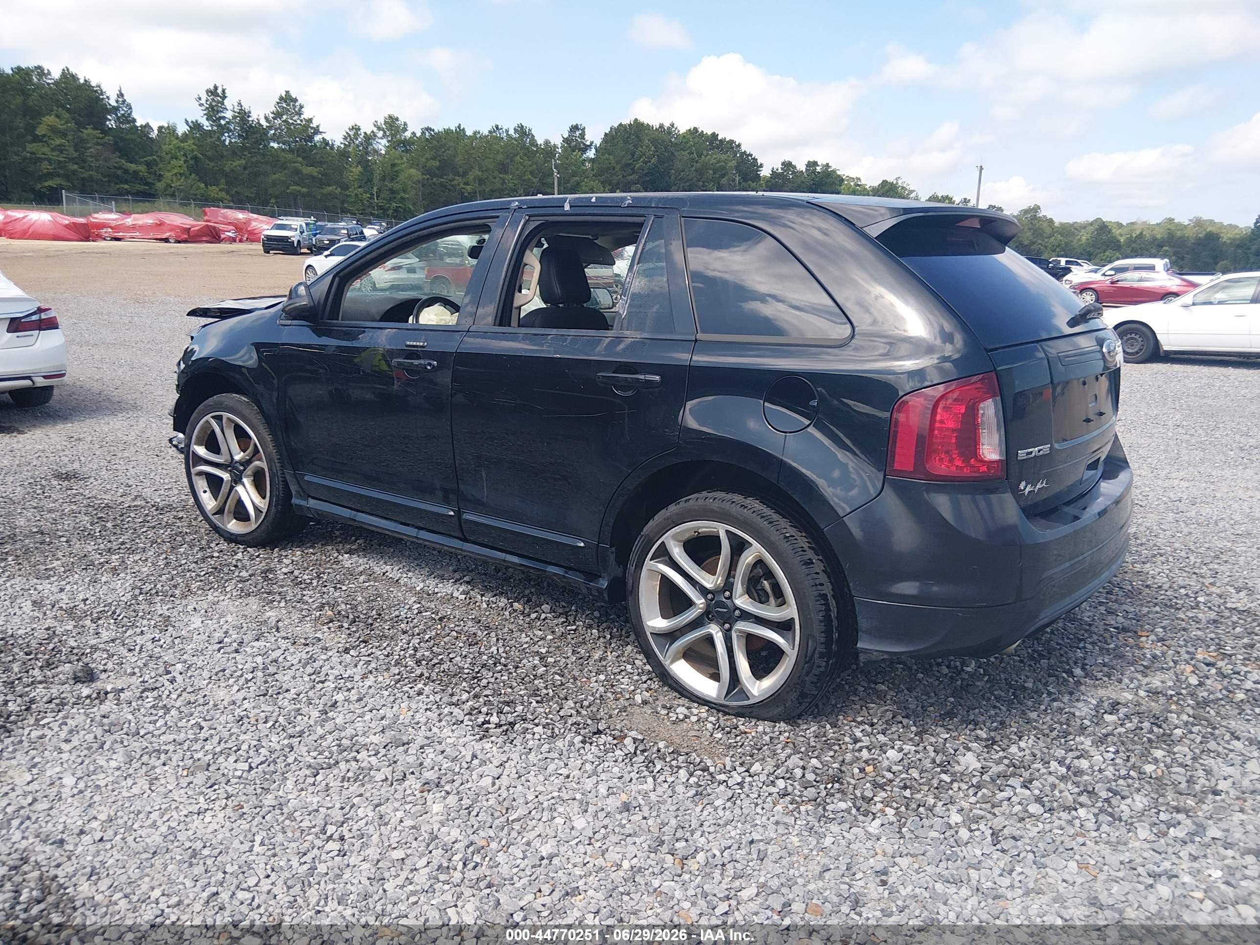 2012 Ford Edge Sport Black vin: 2FMDK3AK4CBA25804