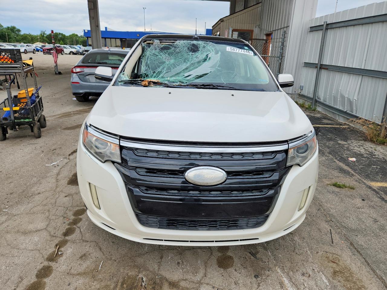 2013 Ford Edge Sport White vin: 2FMDK3AK4DBA35928