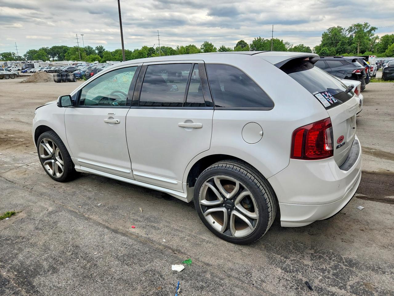 2013 Ford Edge Sport White vin: 2FMDK3AK4DBA35928