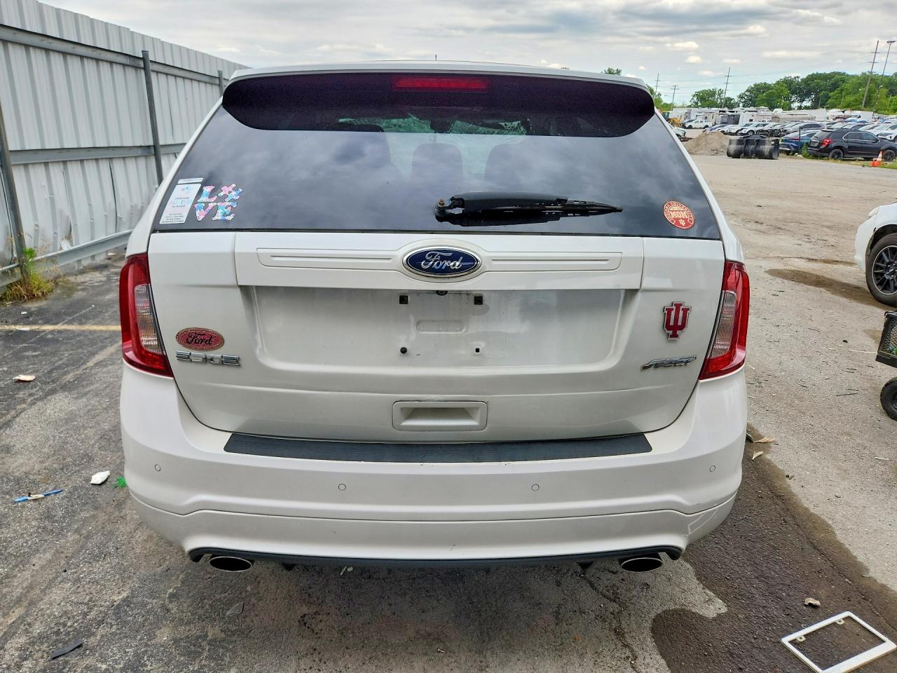 2013 Ford Edge Sport White vin: 2FMDK3AK4DBA35928