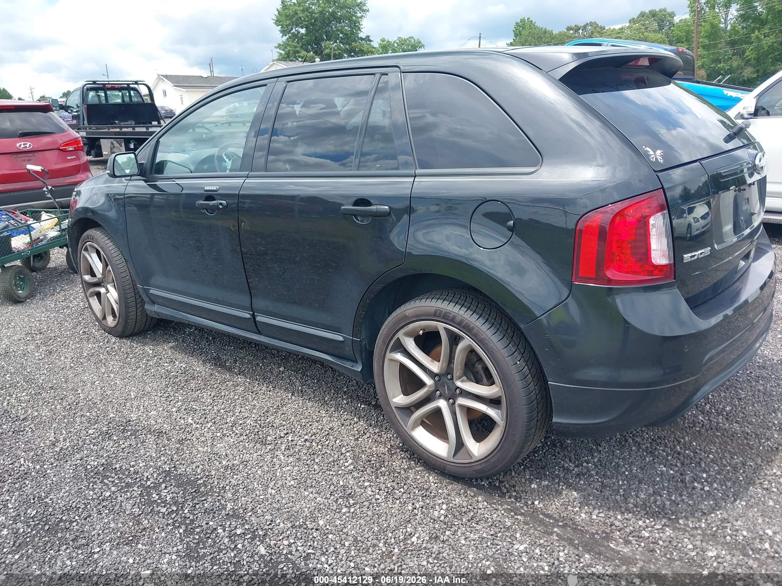2013 Ford Edge Sport Black vin: 2FMDK3AK4DBE23158