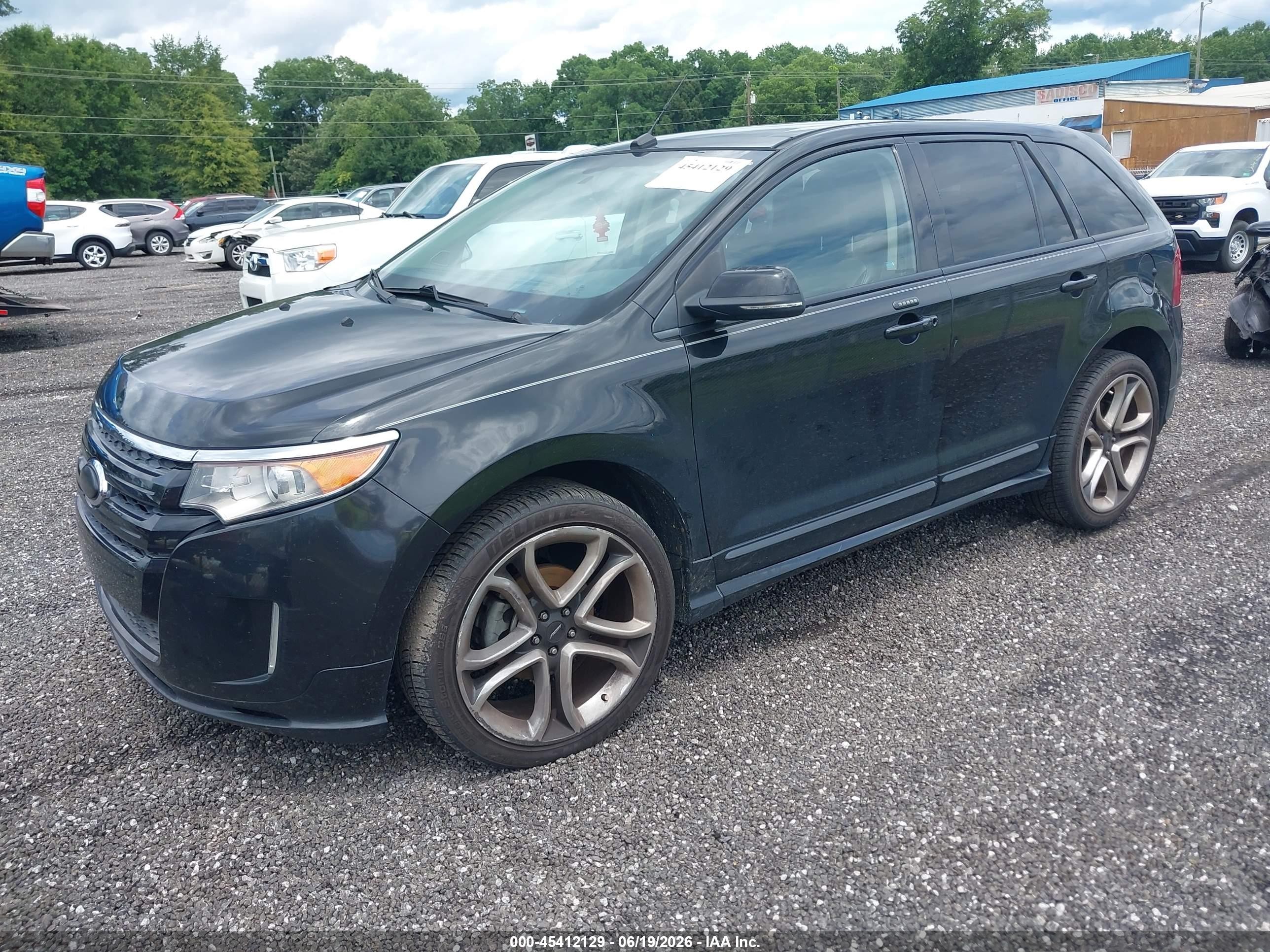 2013 Ford Edge Sport Black vin: 2FMDK3AK4DBE23158