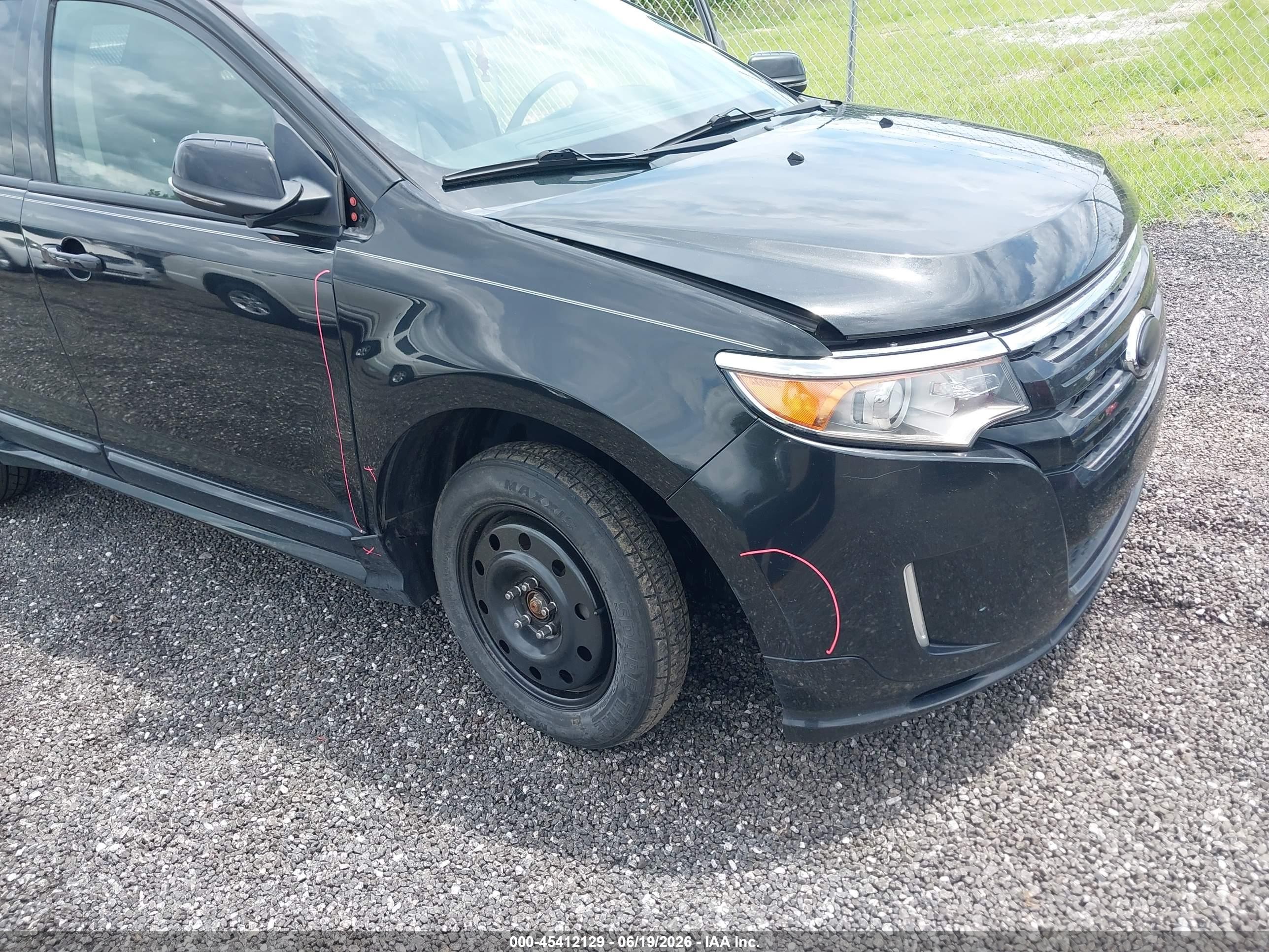 2013 Ford Edge Sport Black vin: 2FMDK3AK4DBE23158