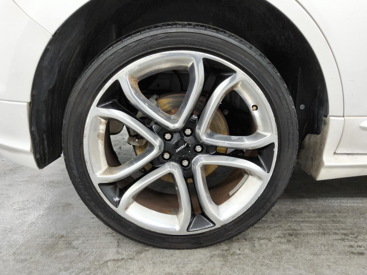 2014 Ford Edge Sport White vin: 2FMDK3AK4EBA68199 Damage: Right Rear Wheel, Curb Rash, 9 To 10 Inches