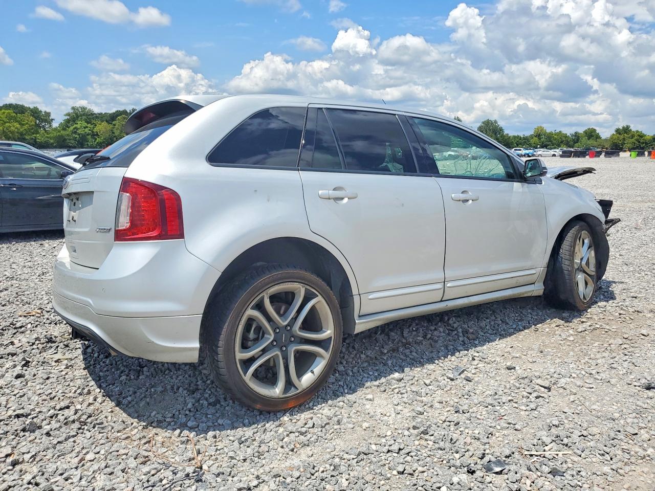 2014 Ford Edge Sport Silver vin: 2FMDK3AK4EBB59828