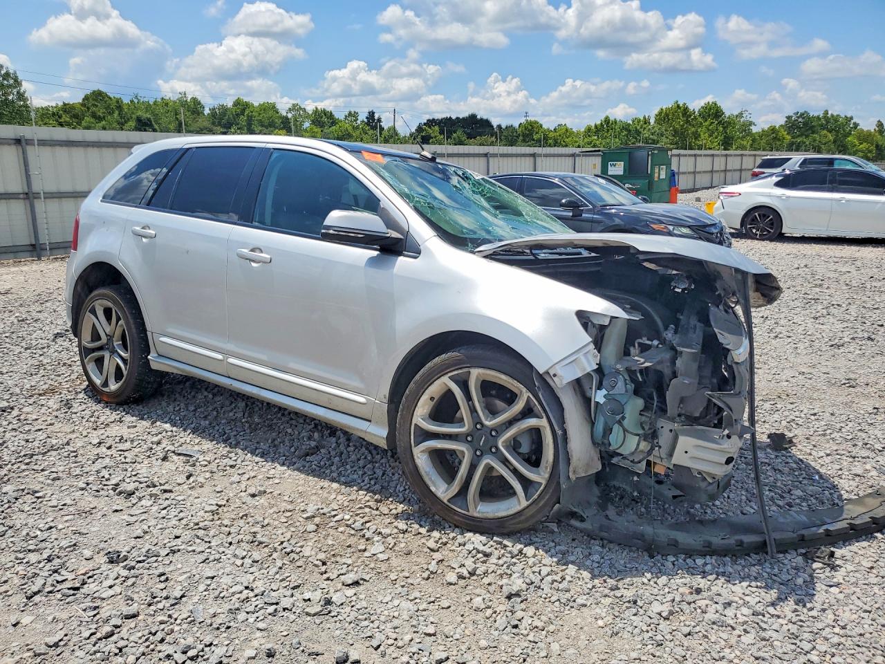 2014 Ford Edge Sport Silver vin: 2FMDK3AK4EBB59828
