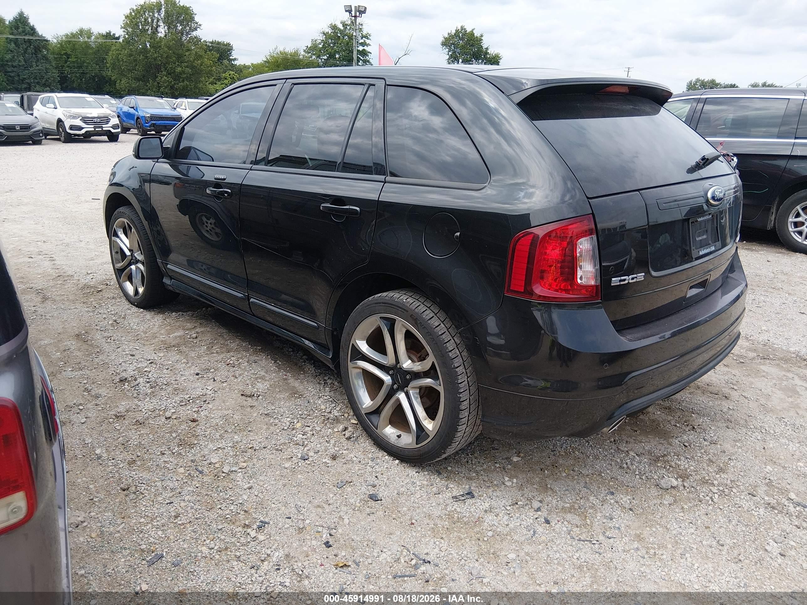 2013 Ford Edge Sport Black vin: 2FMDK3AK5DBC40741
