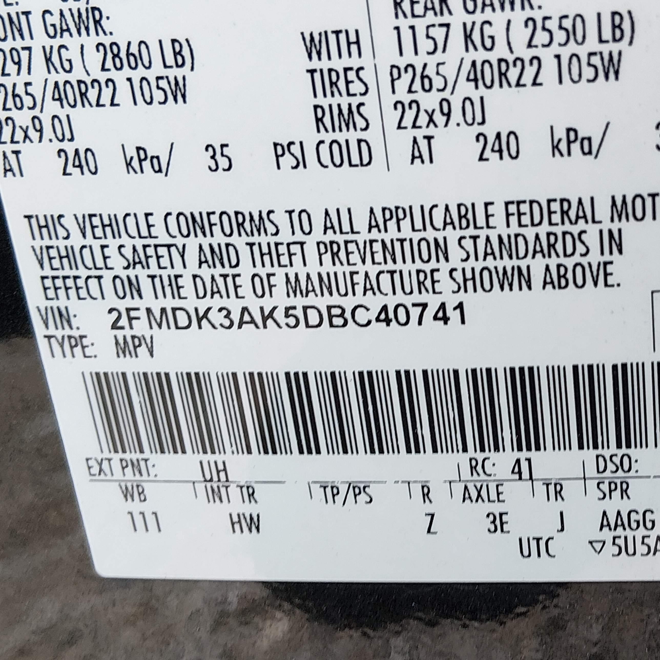 2013 Ford Edge Sport Black vin: 2FMDK3AK5DBC40741