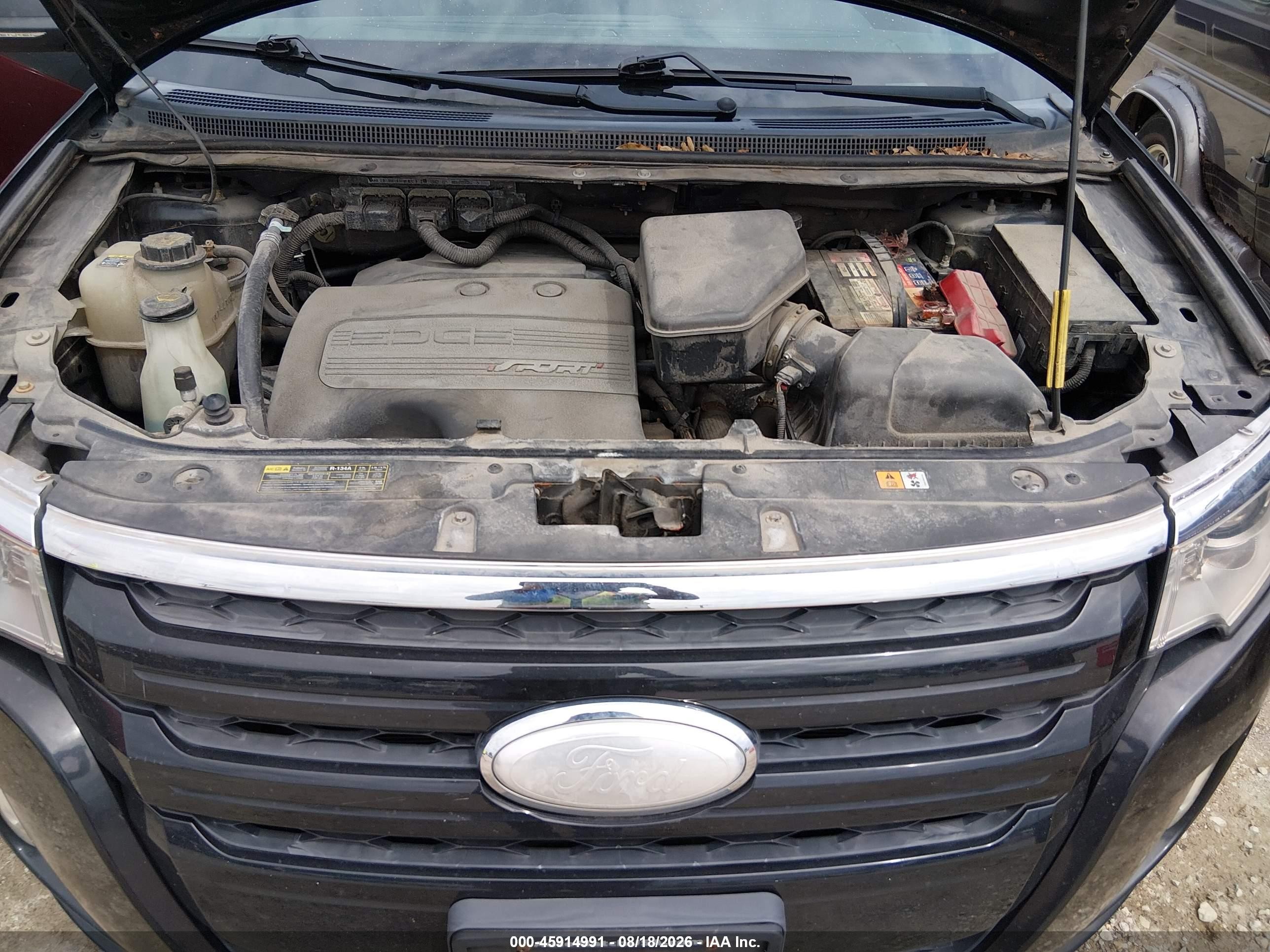 2013 Ford Edge Sport Black vin: 2FMDK3AK5DBC40741