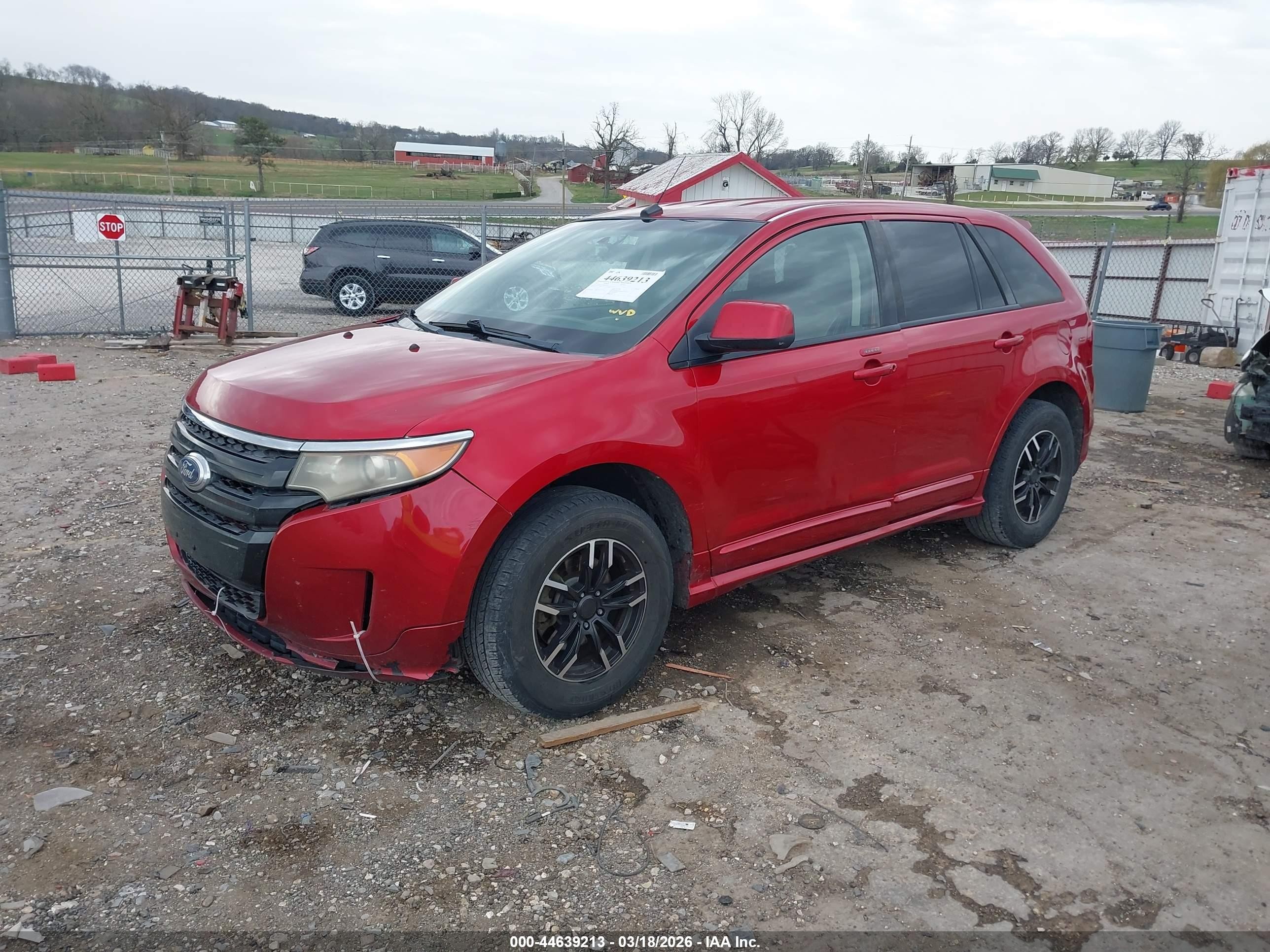 2011 Ford Edge Sport Red vin: 2FMDK3AK6BBA13507