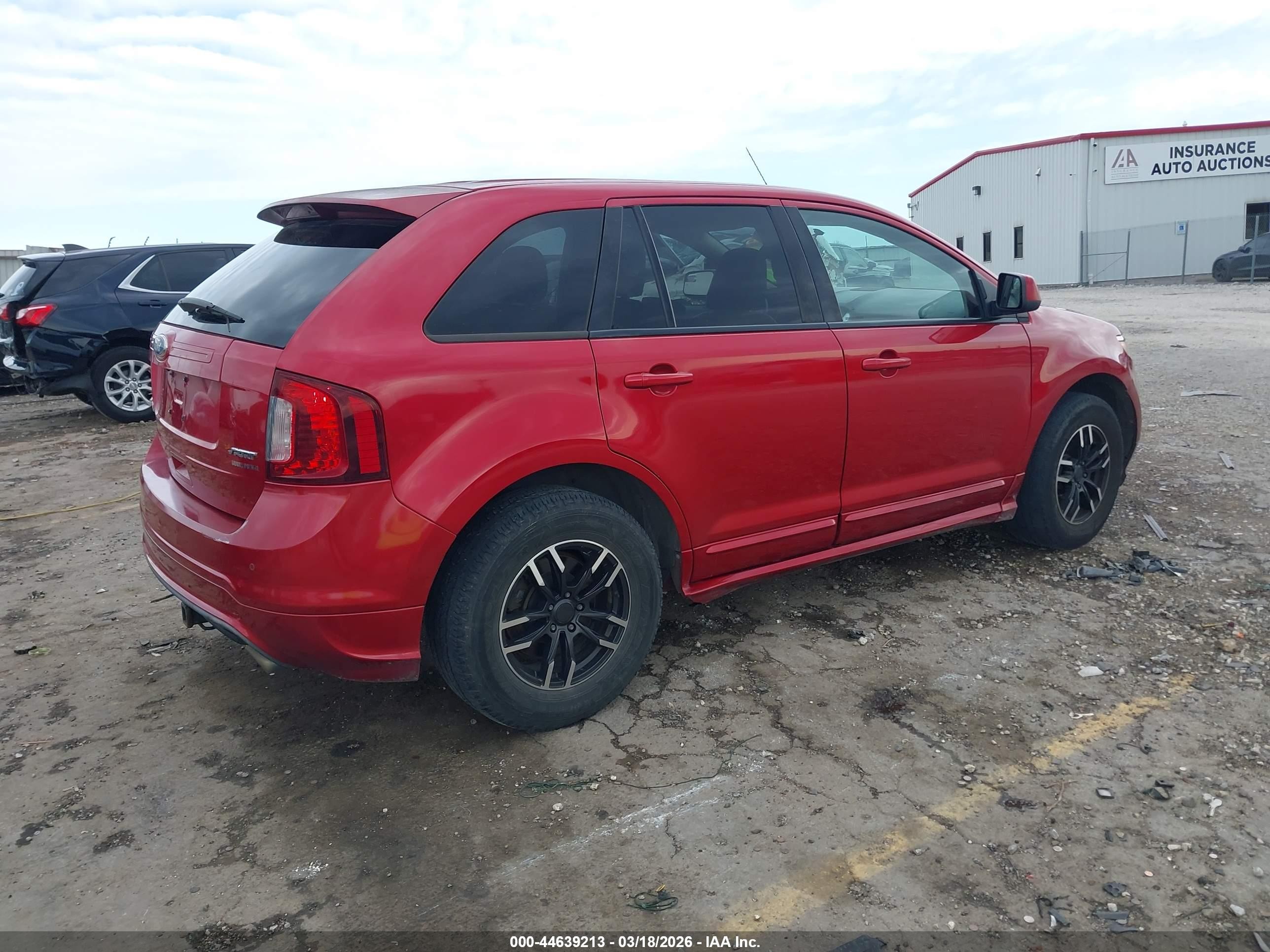 2011 Ford Edge Sport Red vin: 2FMDK3AK6BBA13507
