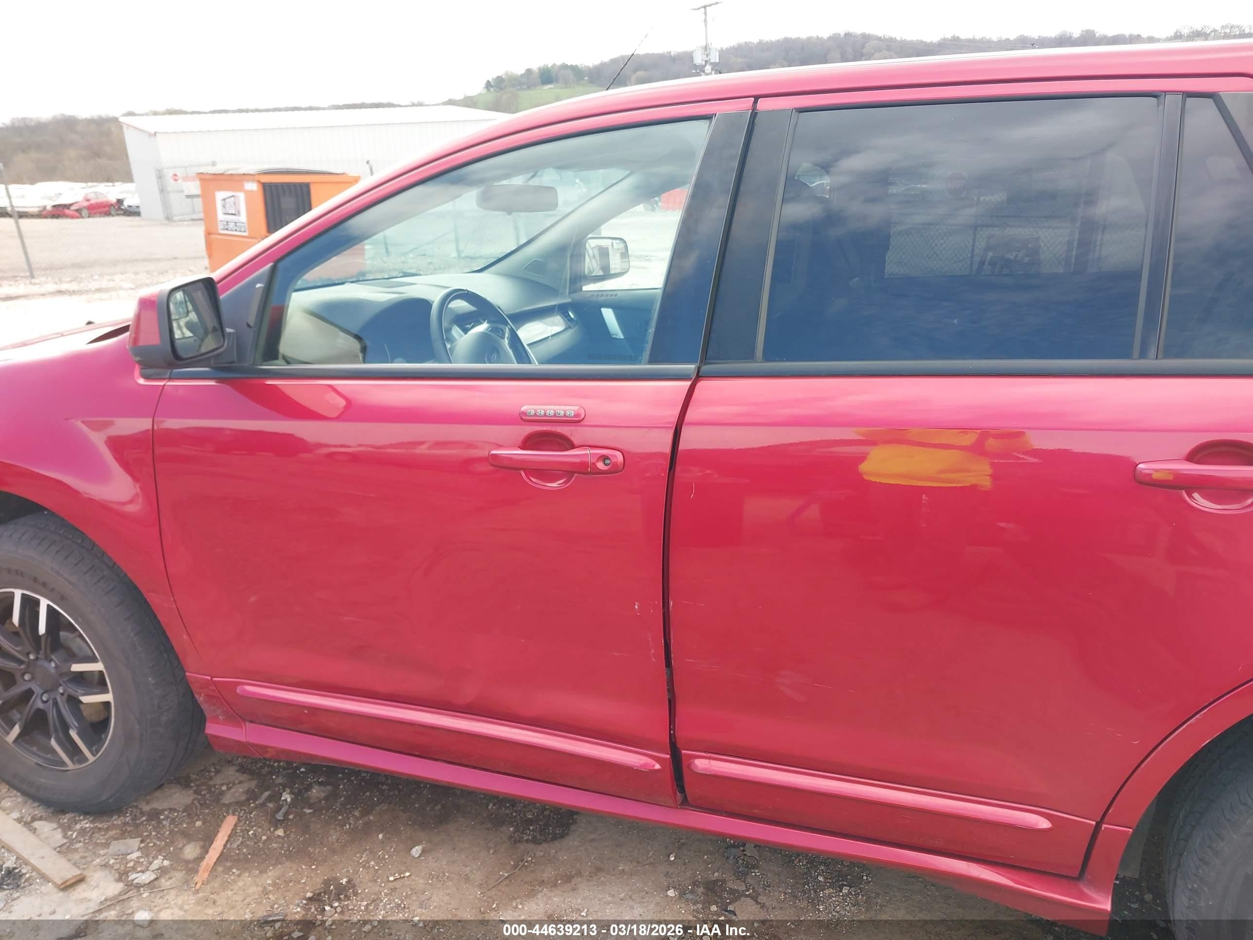 2011 Ford Edge Sport Red vin: 2FMDK3AK6BBA13507