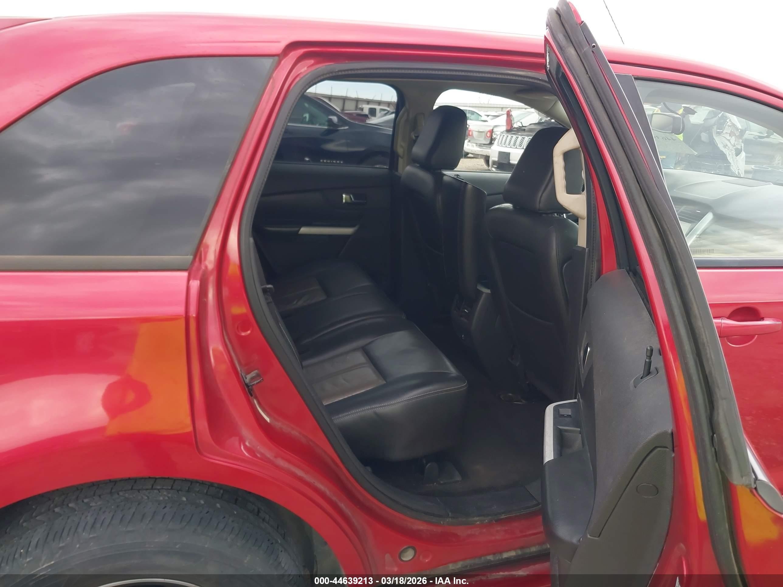 2011 Ford Edge Sport Red vin: 2FMDK3AK6BBA13507