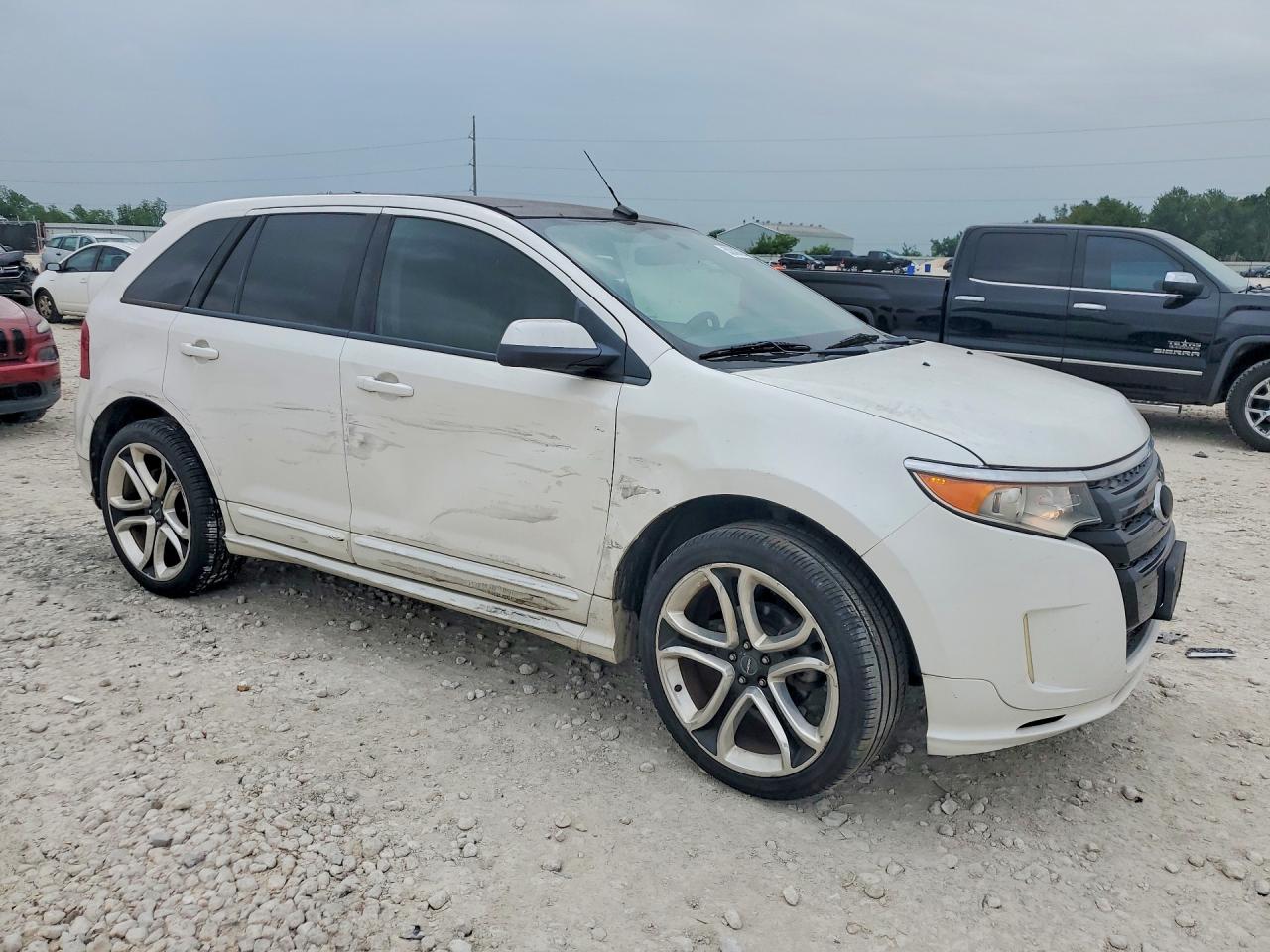 2011 Ford Edge Sport White vin: 2FMDK3AK6BBB11095