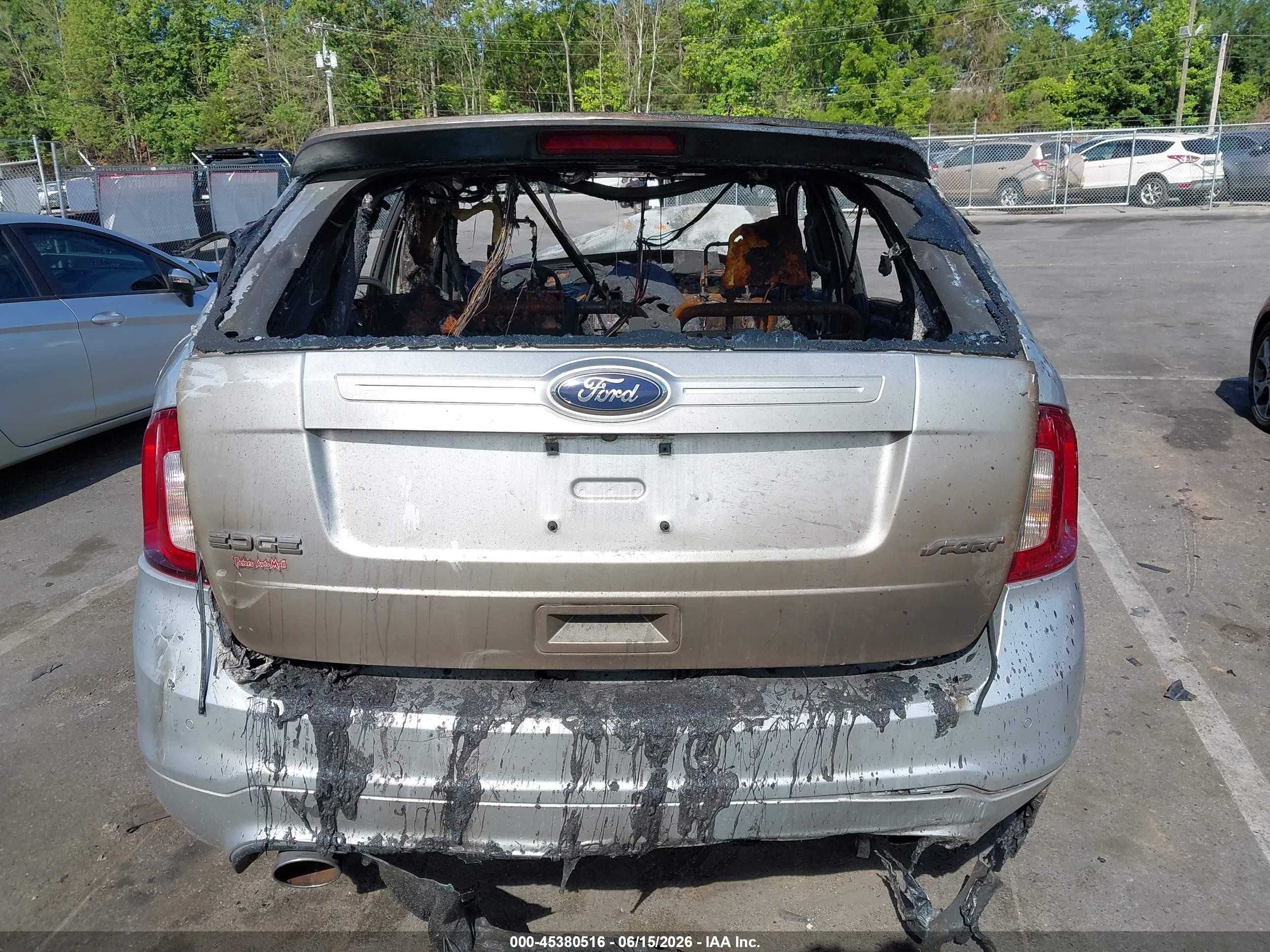2013 Ford Edge Sport Silver vin: 2FMDK3AK6DBA21125