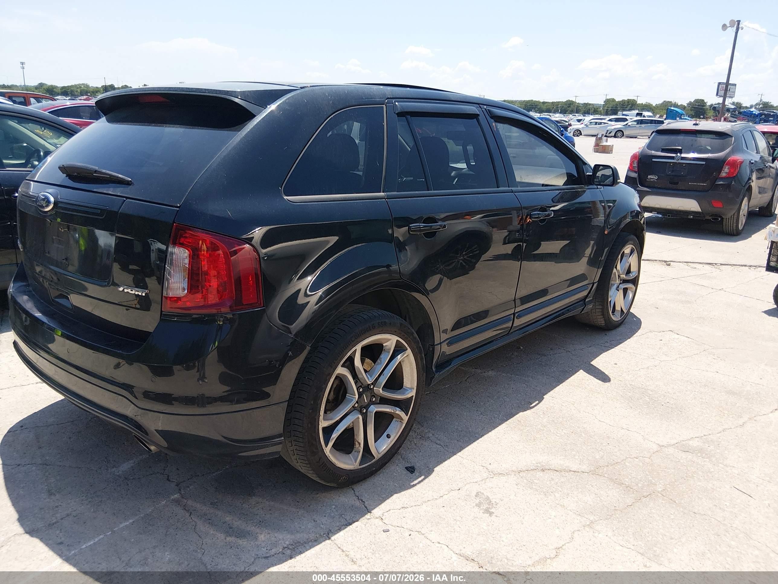 2013 Ford Edge Sport Black vin: 2FMDK3AK6DBC33877