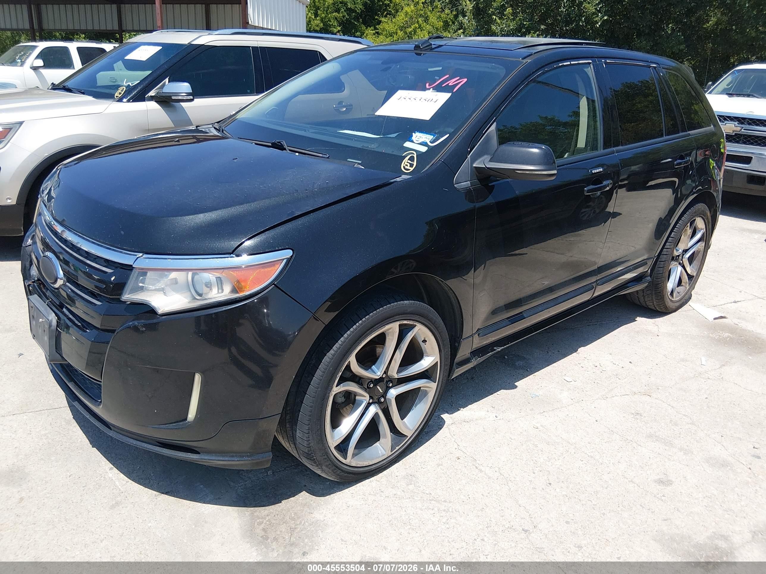 2013 Ford Edge Sport Black vin: 2FMDK3AK6DBC33877