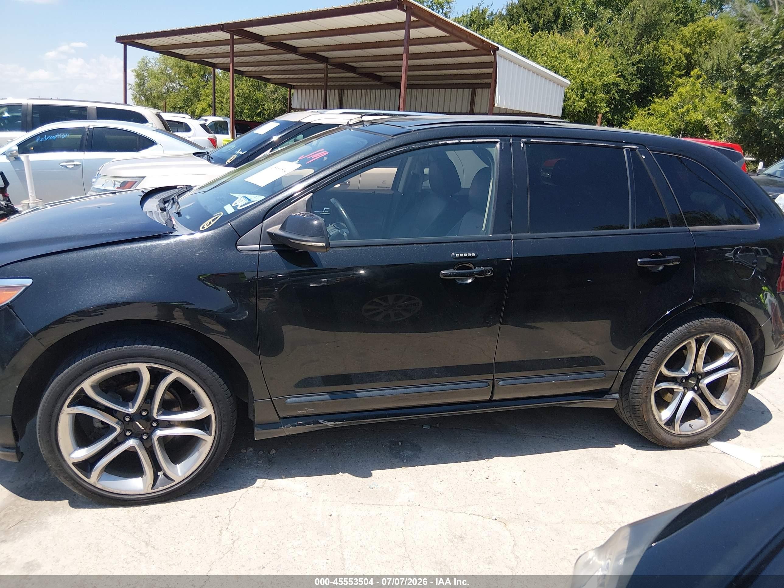 2013 Ford Edge Sport Black vin: 2FMDK3AK6DBC33877