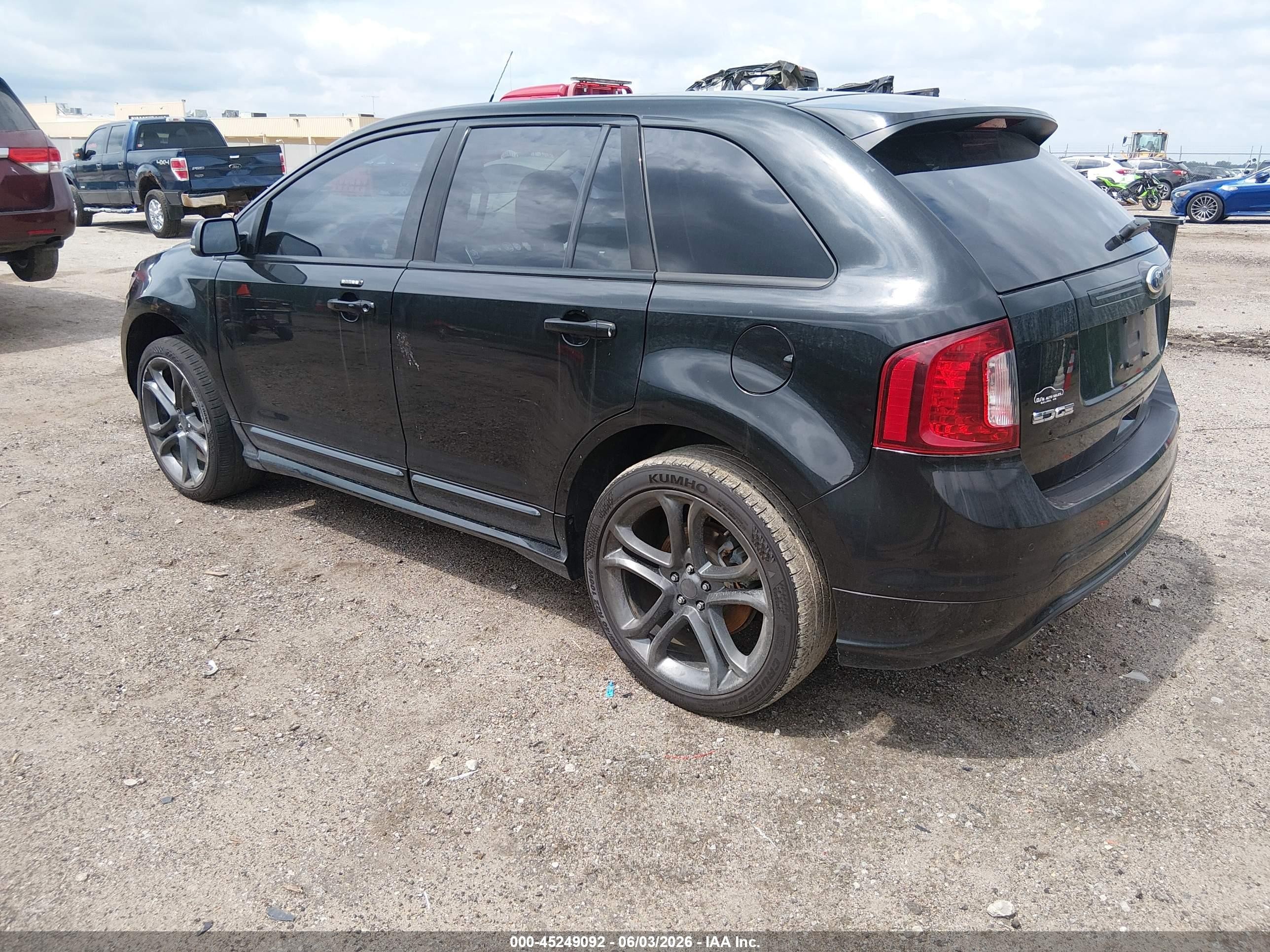 2013 Ford Edge Sport Black vin: 2FMDK3AK6DBC37492