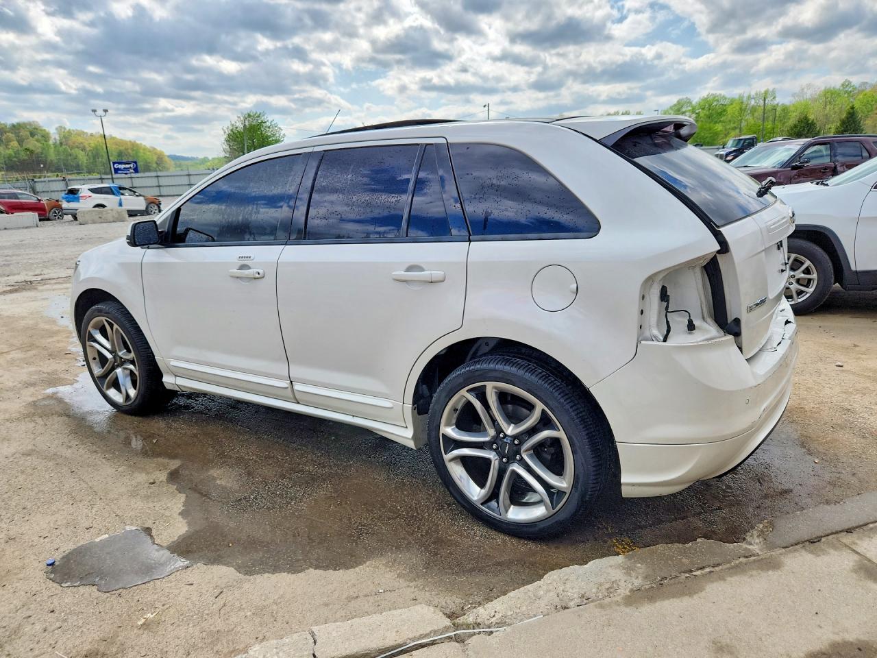 2013 Ford Edge Sport White vin: 2FMDK3AK6DBC83811