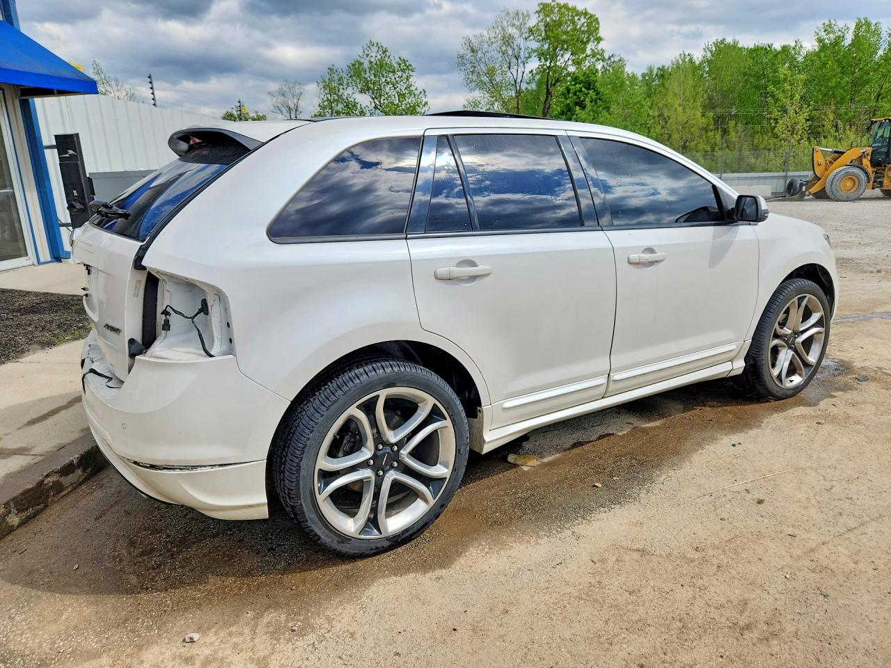 2013 Ford Edge Sport White vin: 2FMDK3AK6DBC83811