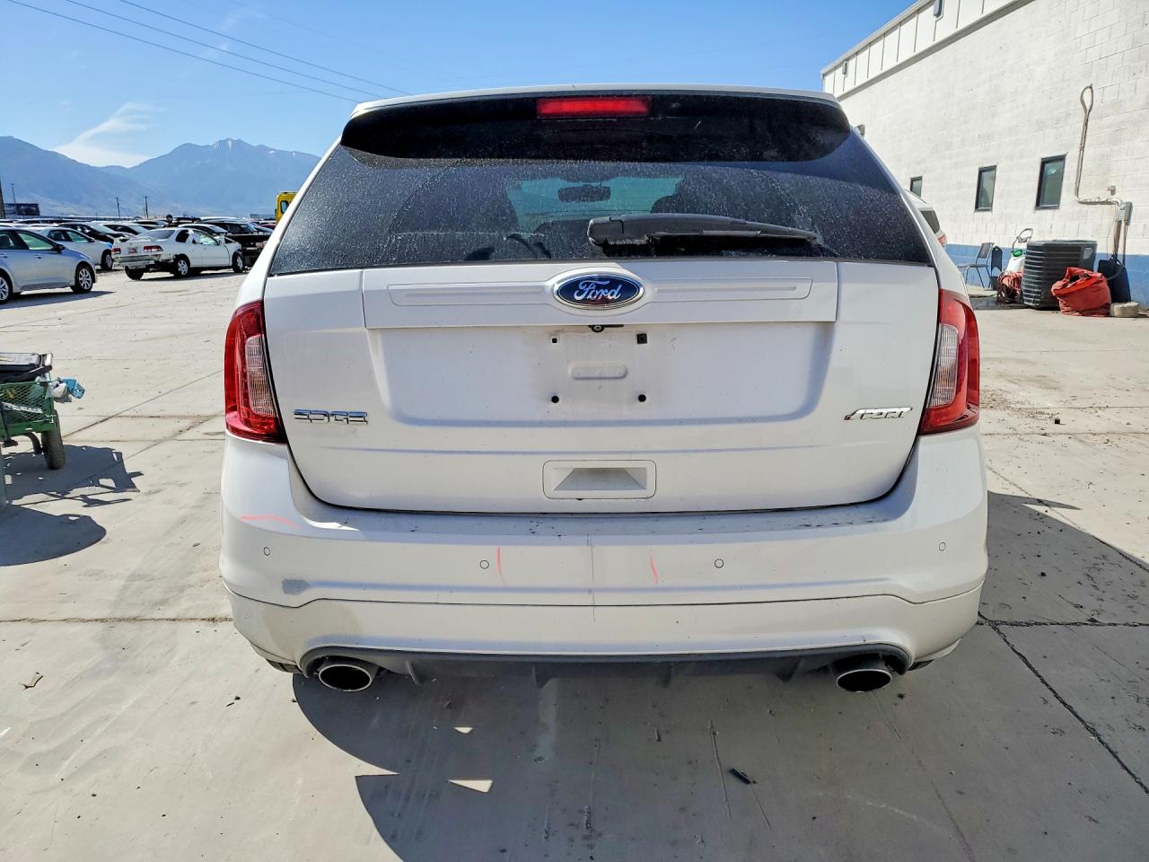 2014 Ford Edge Sport White vin: 2FMDK3AK6EBA98384