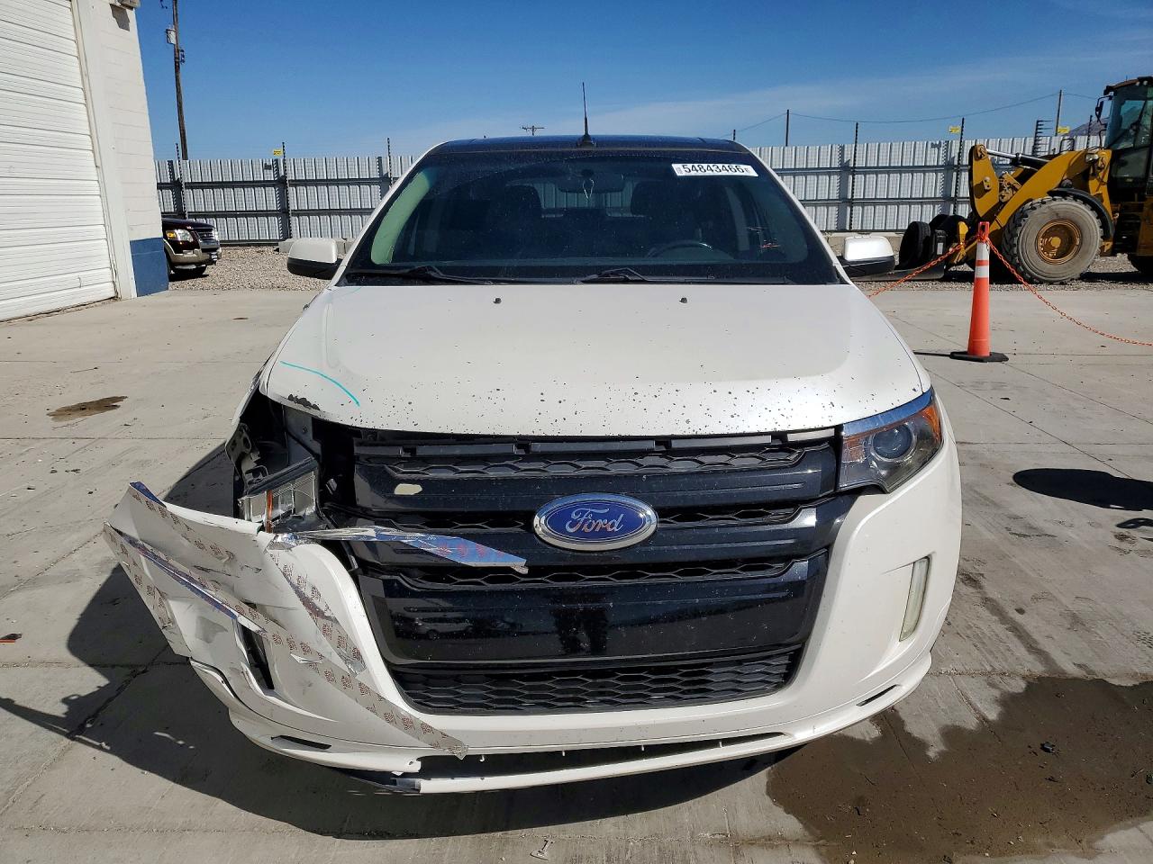 2014 Ford Edge Sport White vin: 2FMDK3AK6EBA98384