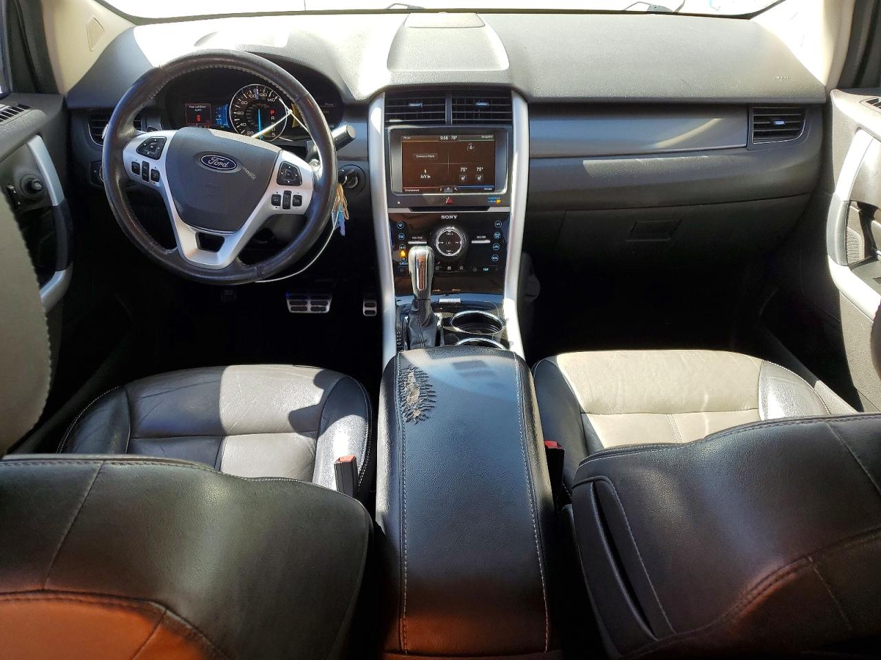 2014 Ford Edge Sport White vin: 2FMDK3AK6EBA98384