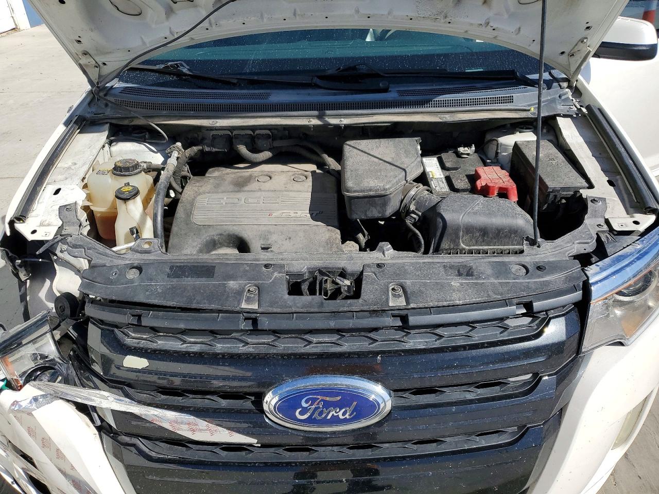 2014 Ford Edge Sport White vin: 2FMDK3AK6EBA98384
