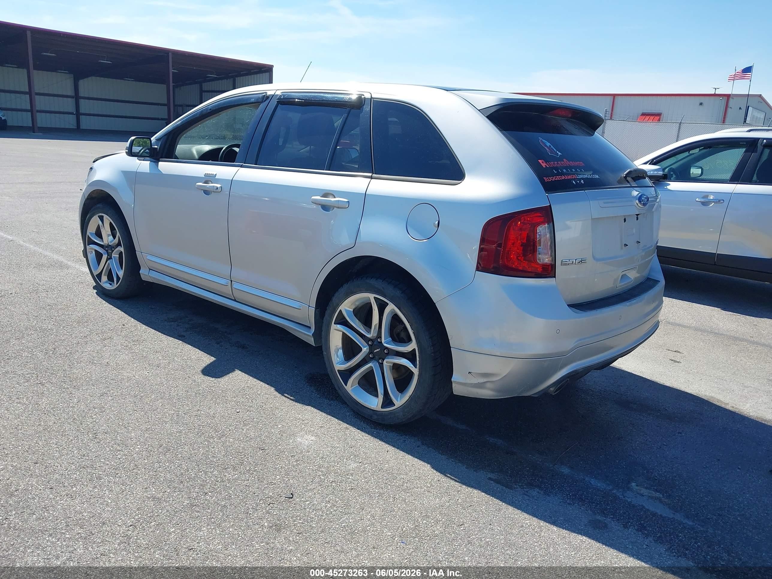 2012 Ford Edge Sport Silver vin: 2FMDK3AK7CBA77461