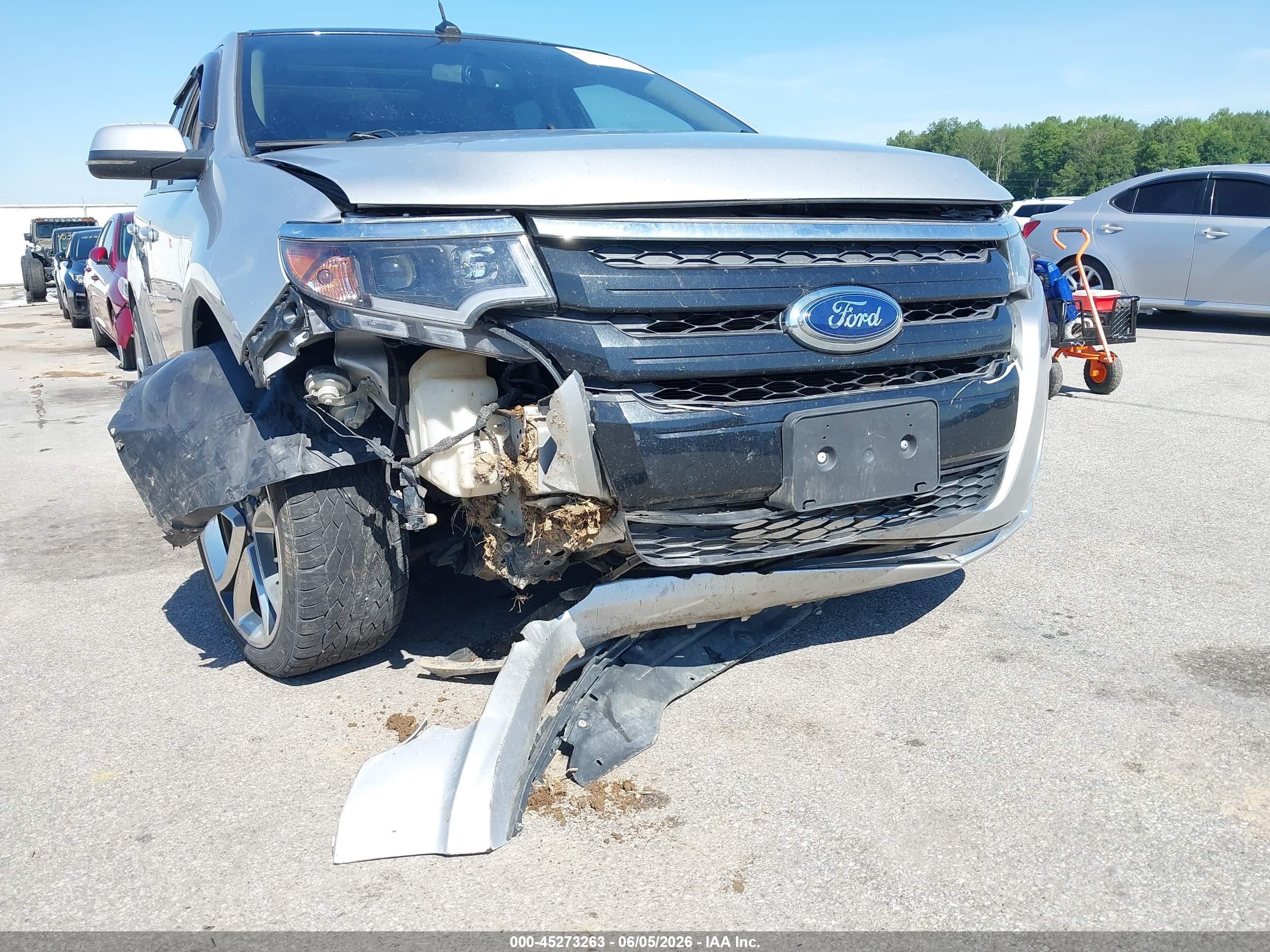2012 Ford Edge Sport Silver vin: 2FMDK3AK7CBA77461