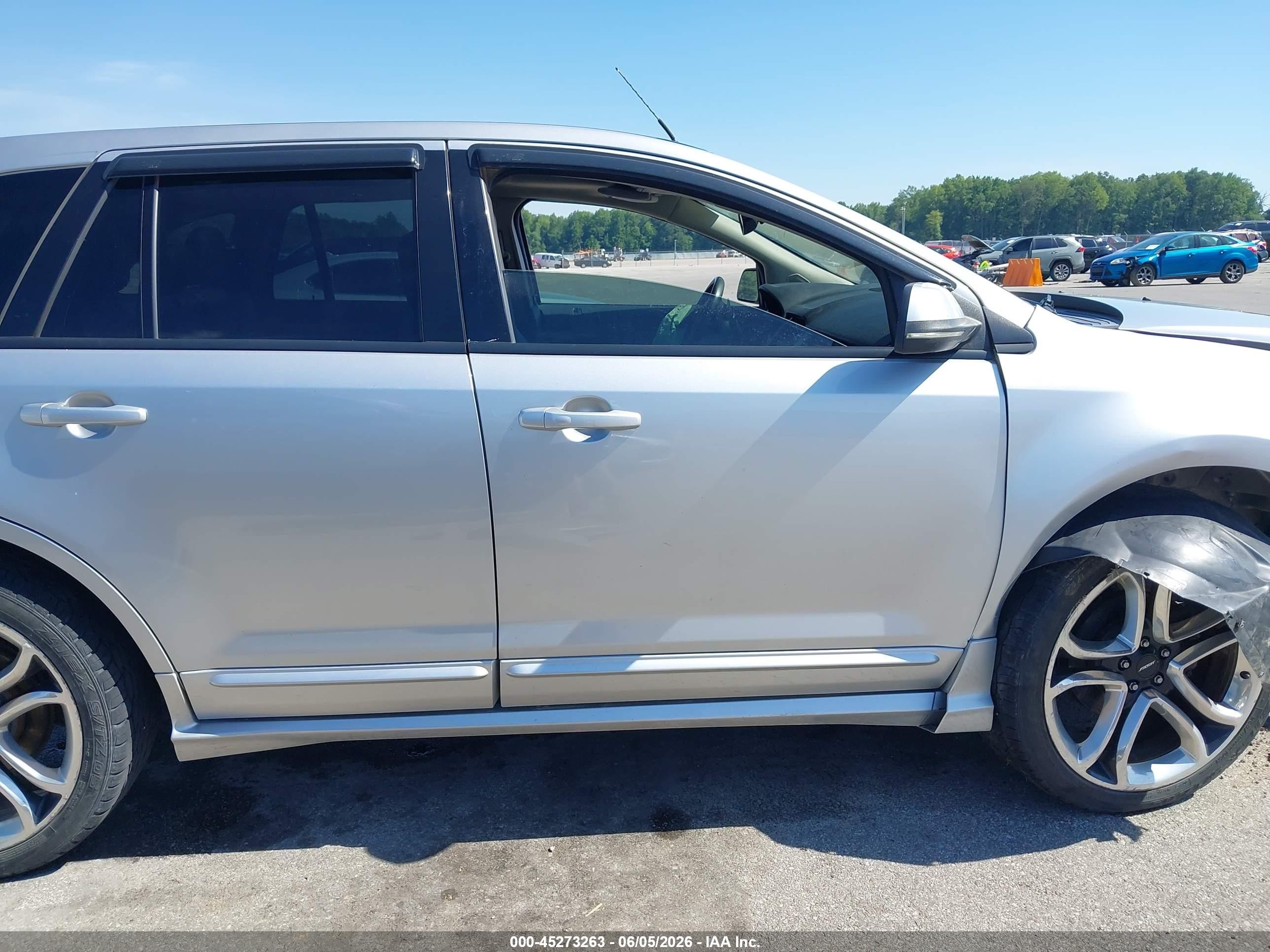 2012 Ford Edge Sport Silver vin: 2FMDK3AK7CBA77461